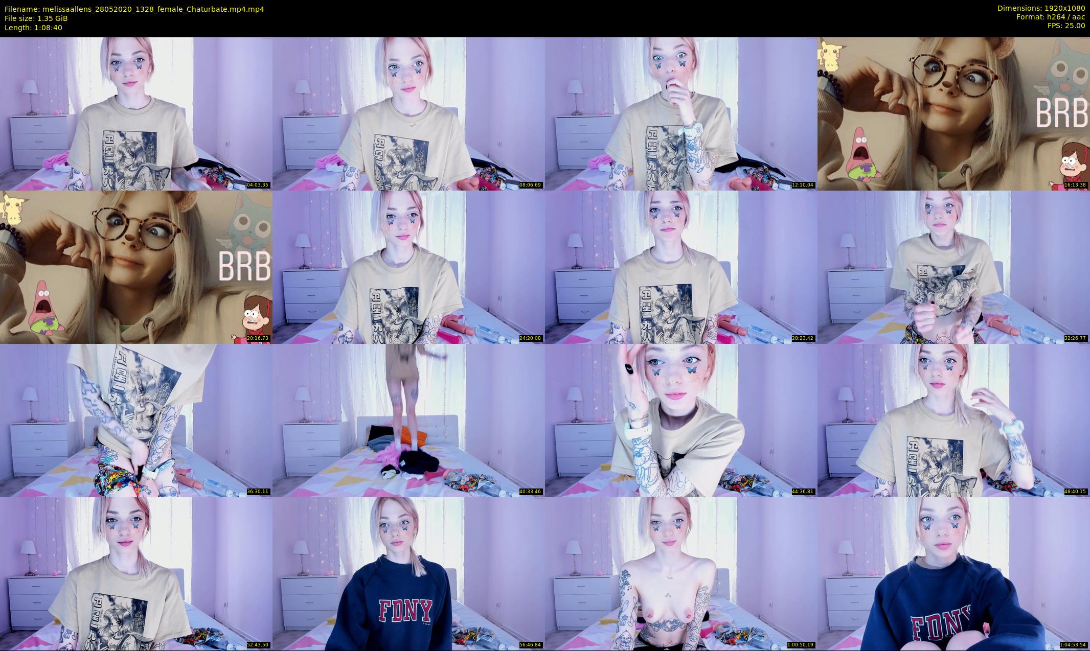 melissaallens — 69 minute Chaturbate female cam show recording, 1080p, May 28, 2020
