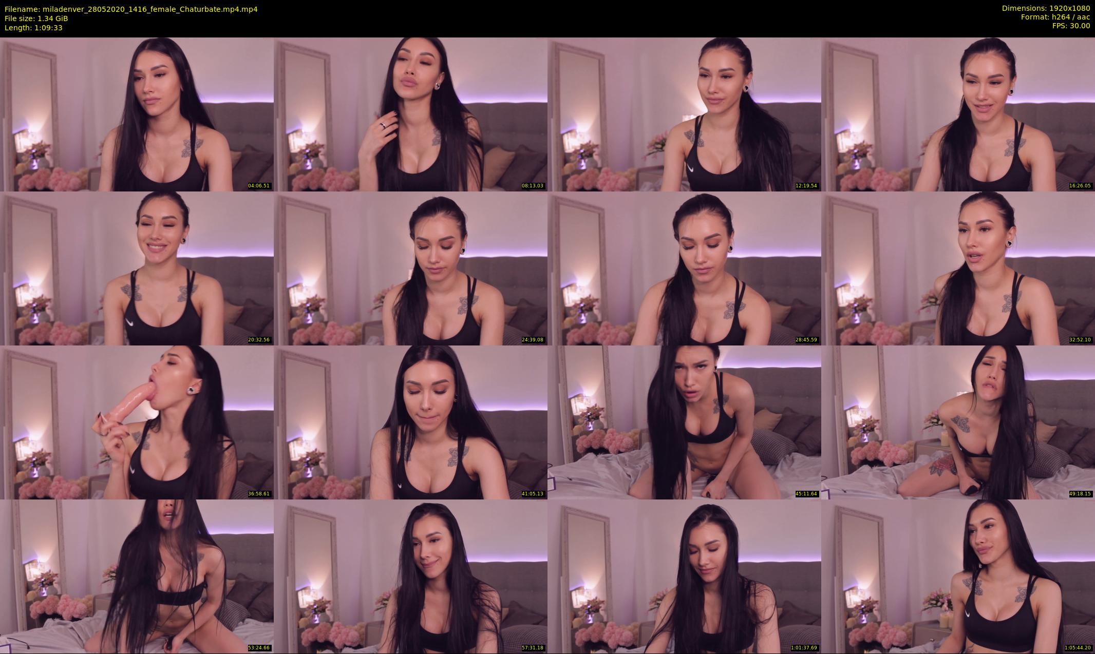 miladenver — 70 minute Chaturbate female cam show recording, 1080p, May 28, 2020