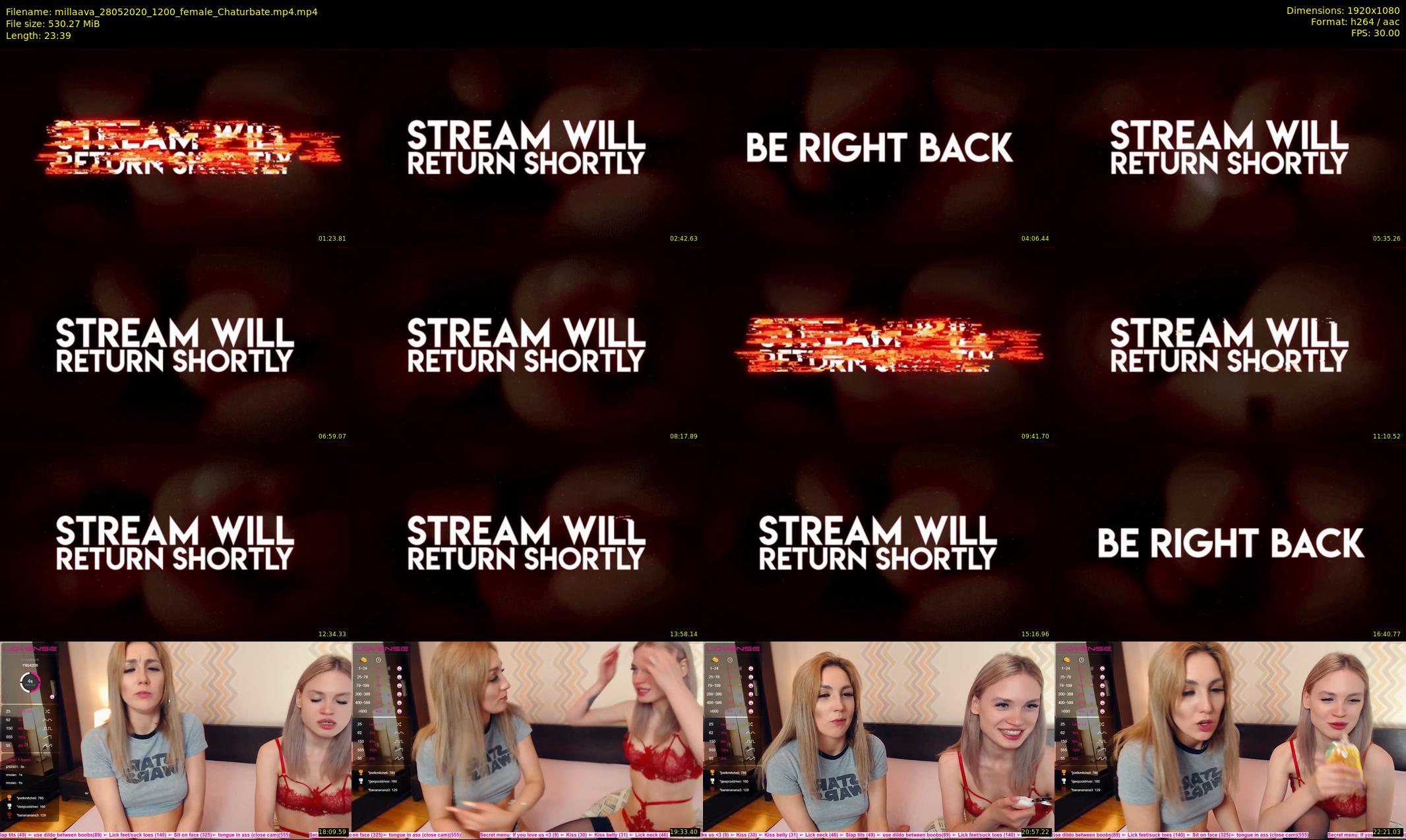millaava — 24 minute Chaturbate female cam show recording, 1080p, May 28, 2020