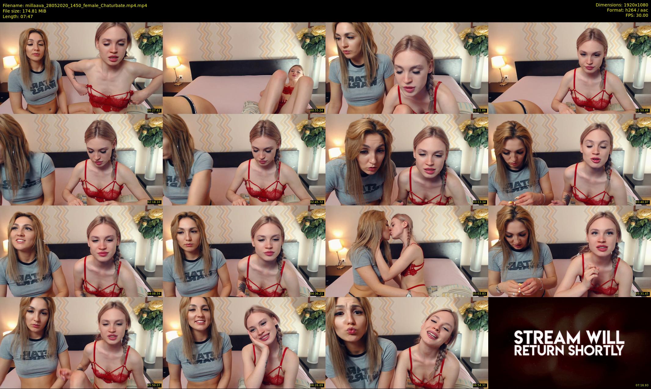 millaava — 8 minute Chaturbate female cam show recording, 1080p, May 28, 2020