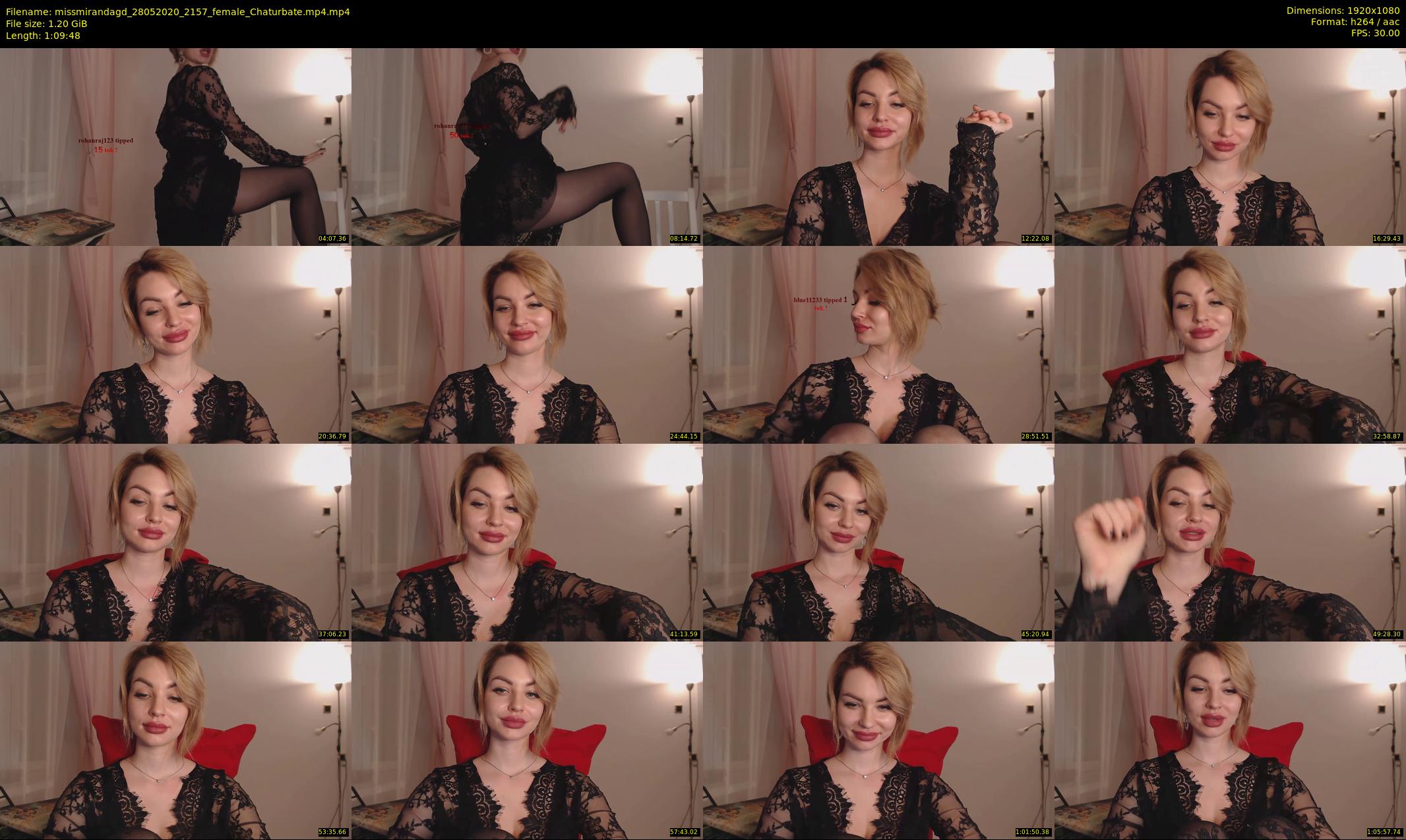 missmirandagd — 70 minute Chaturbate female cam show recording, 1080p, May 28, 2020