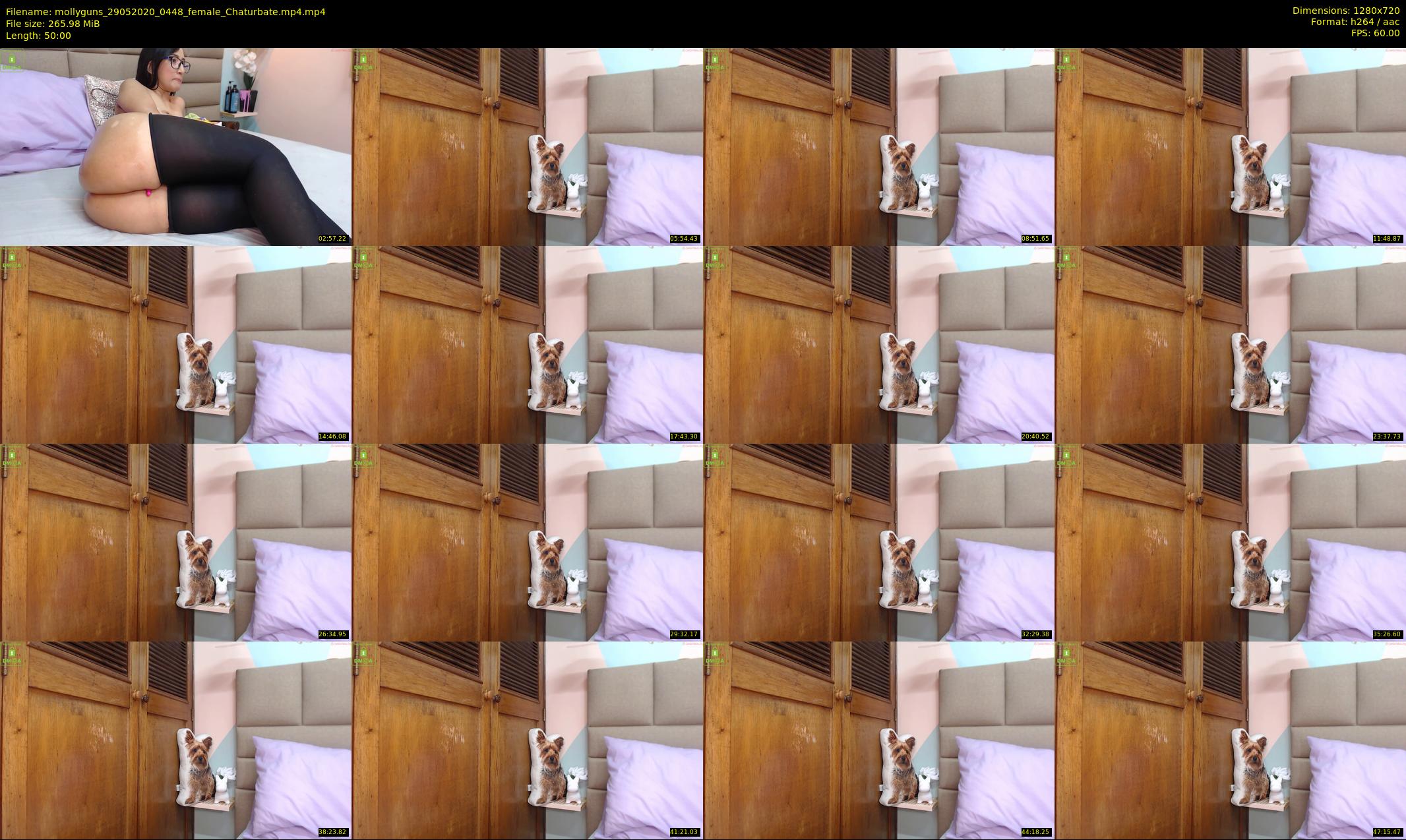mollyguns — 50 minute Chaturbate female cam show recording, 720p, May 29, 2020