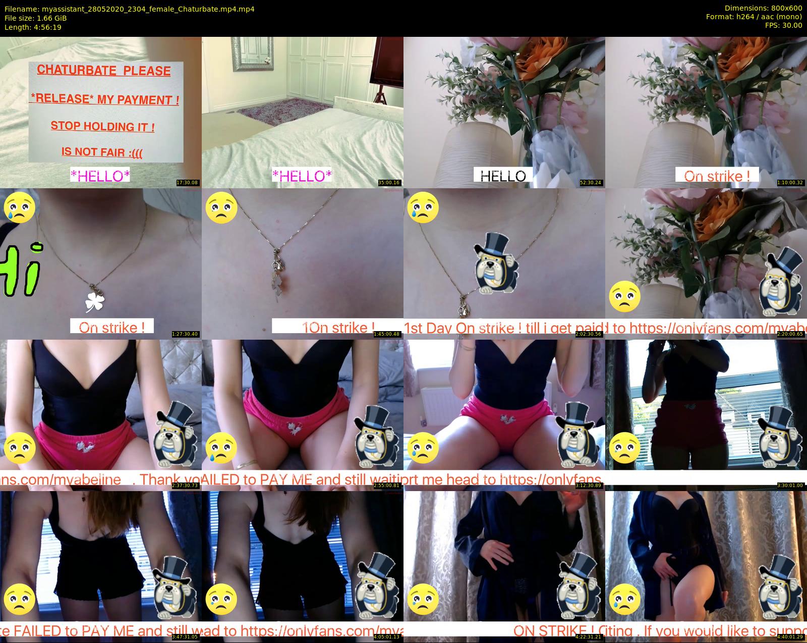 myassistant — 297 minute Chaturbate female cam show recording, 480p, May 28, 2020