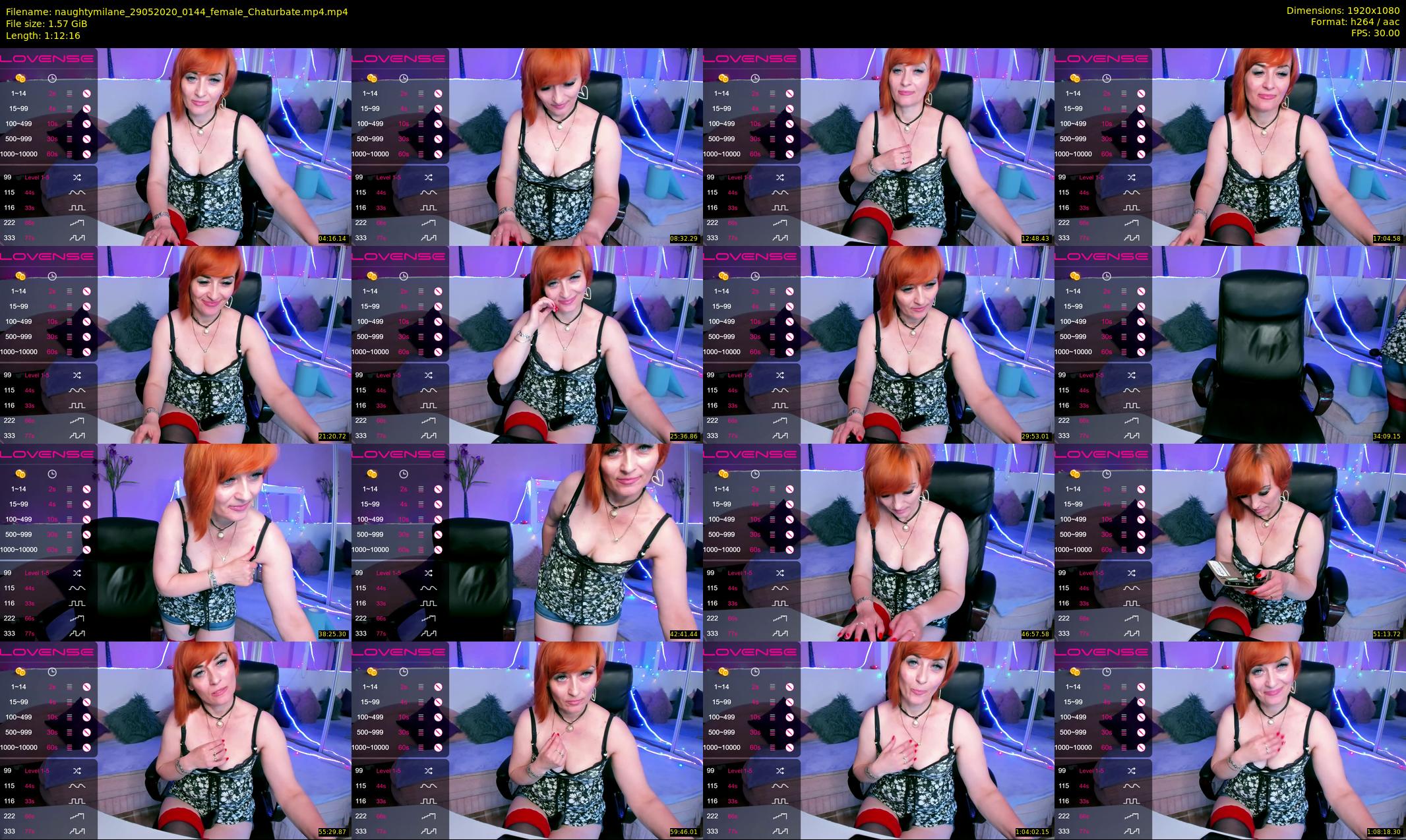 naughtymilane — 73 minute Chaturbate female cam show recording, 1080p, May 29, 2020