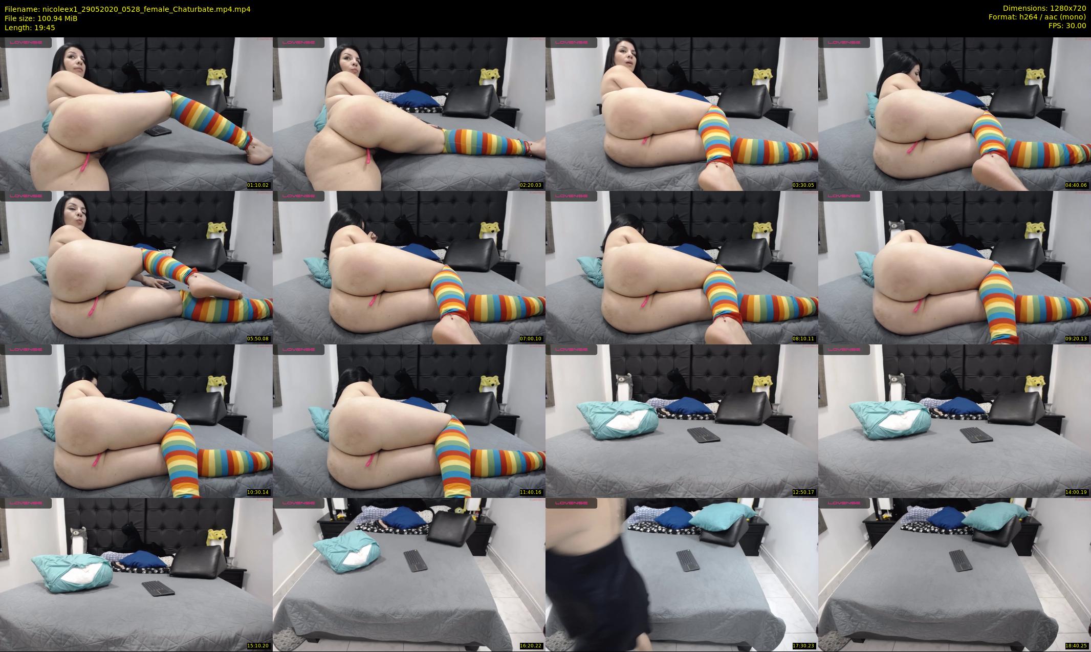 nicoleex1 — 20 minute Chaturbate female cam show recording, 720p, May 29, 2020