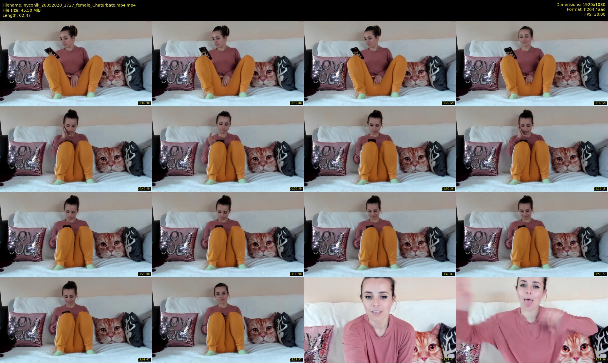 nyconik — 3 minute Chaturbate female cam show recording, 1080p, May 28, 2020