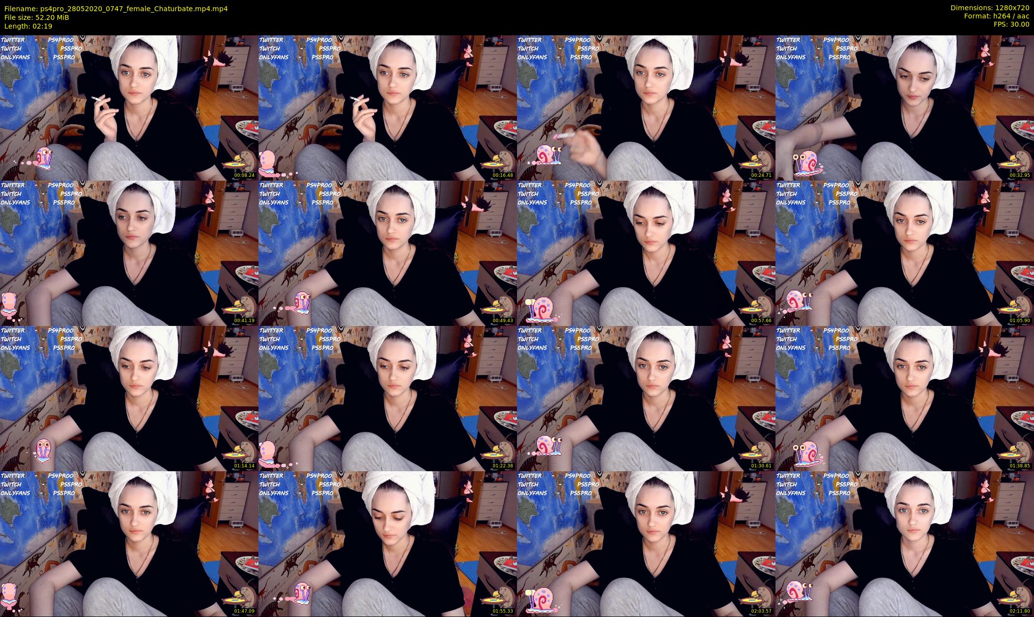 ps4pro — 3 minute Chaturbate female cam show recording, 720p, May 28, 2020