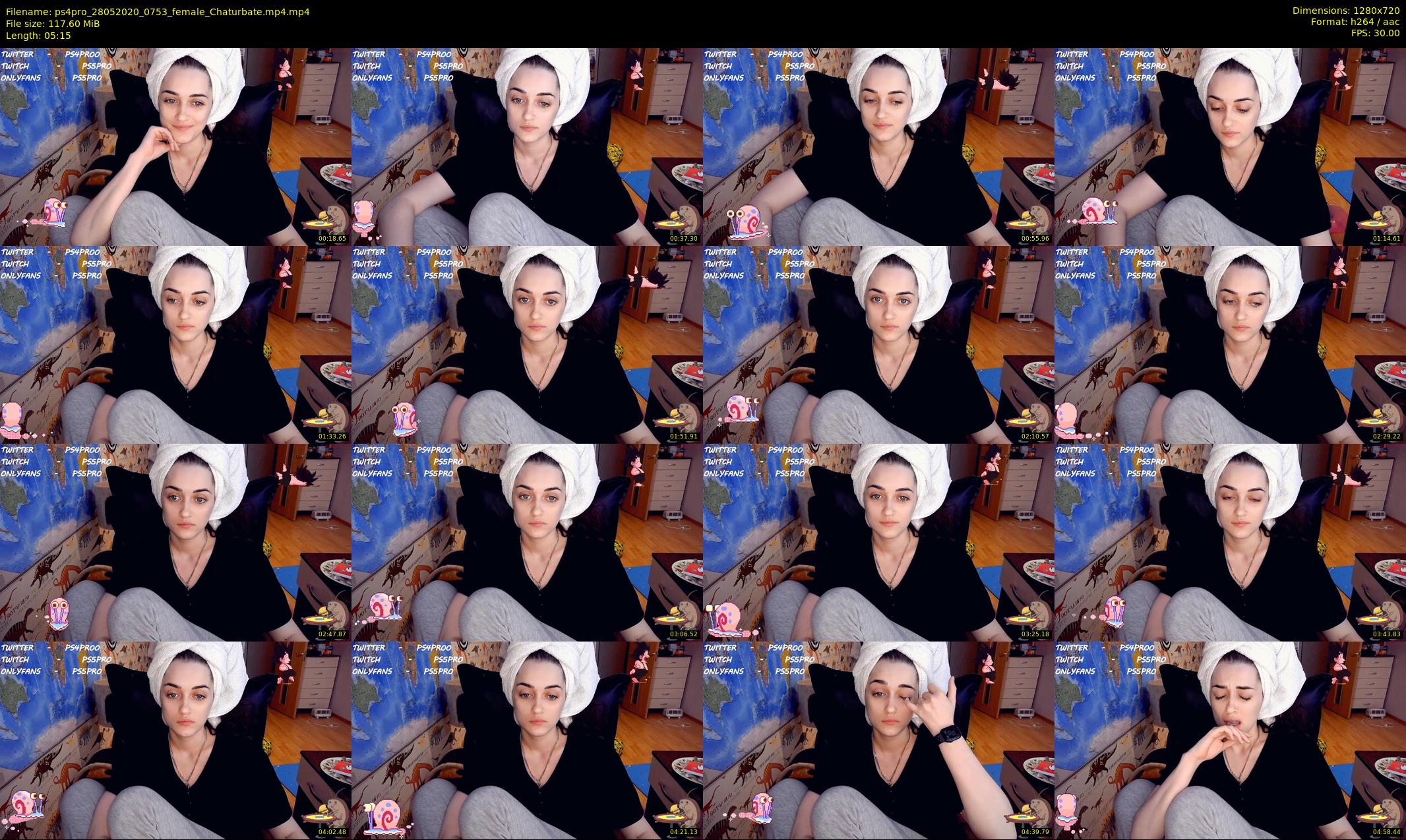 ps4pro — 6 minute Chaturbate female cam show recording, 720p, May 28, 2020