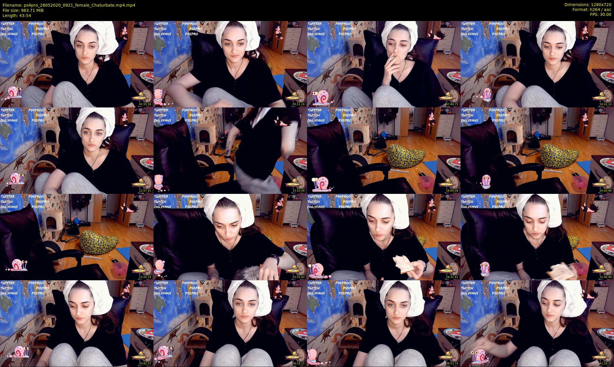 ps4pro — 44 minute Chaturbate female cam show recording, 720p, May 28, 2020