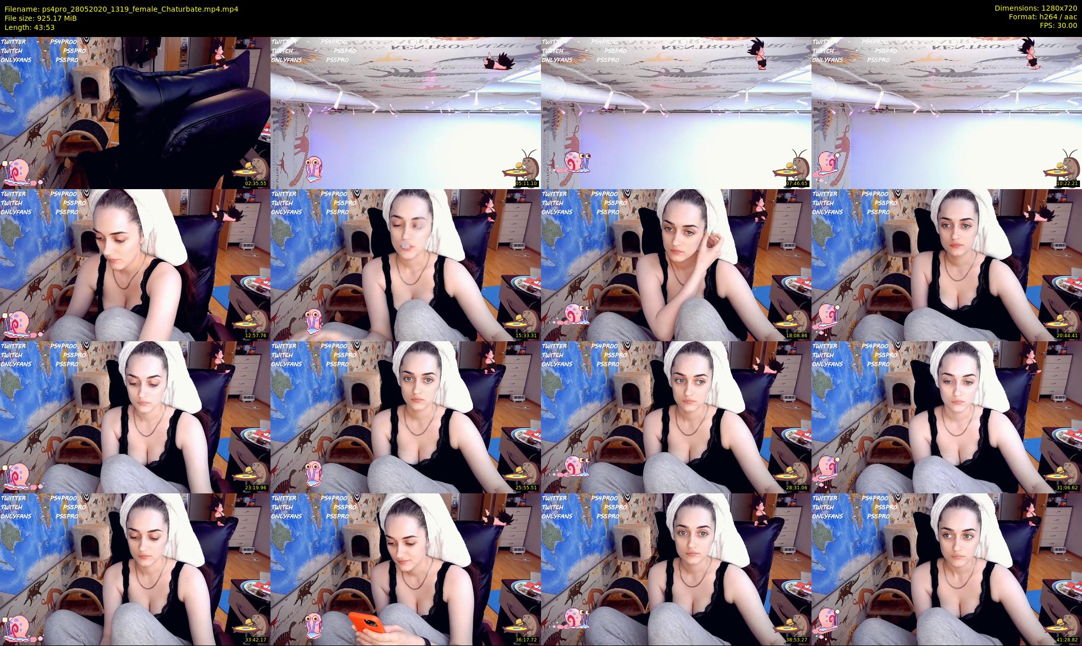 ps4pro — 44 minute Chaturbate female cam show recording, 720p, May 28, 2020