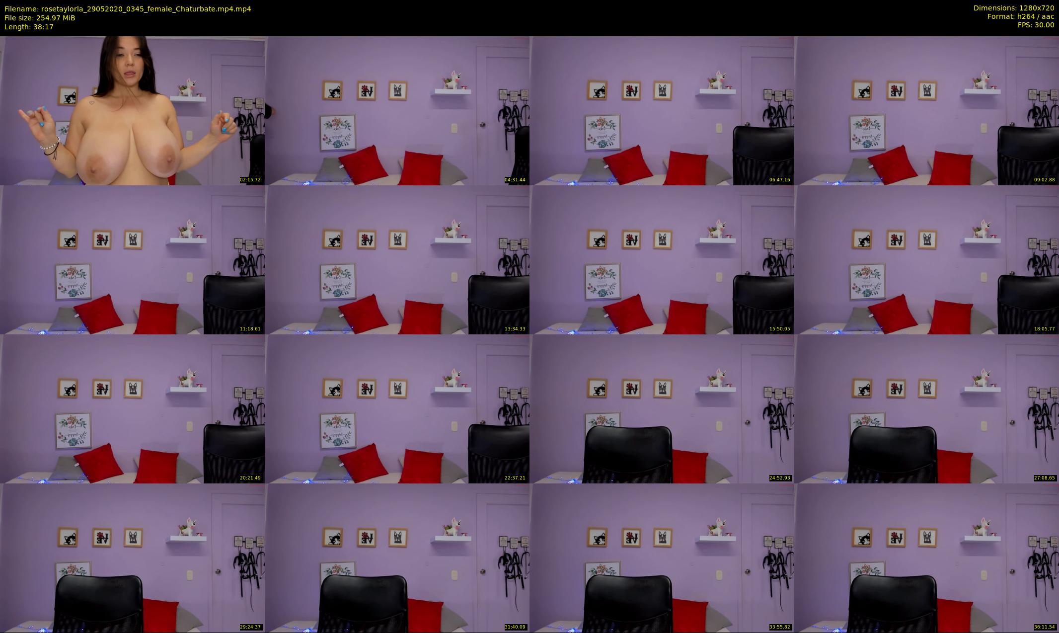 rosetaylorla — 39 minute Chaturbate female cam show recording, 720p, May 29, 2020