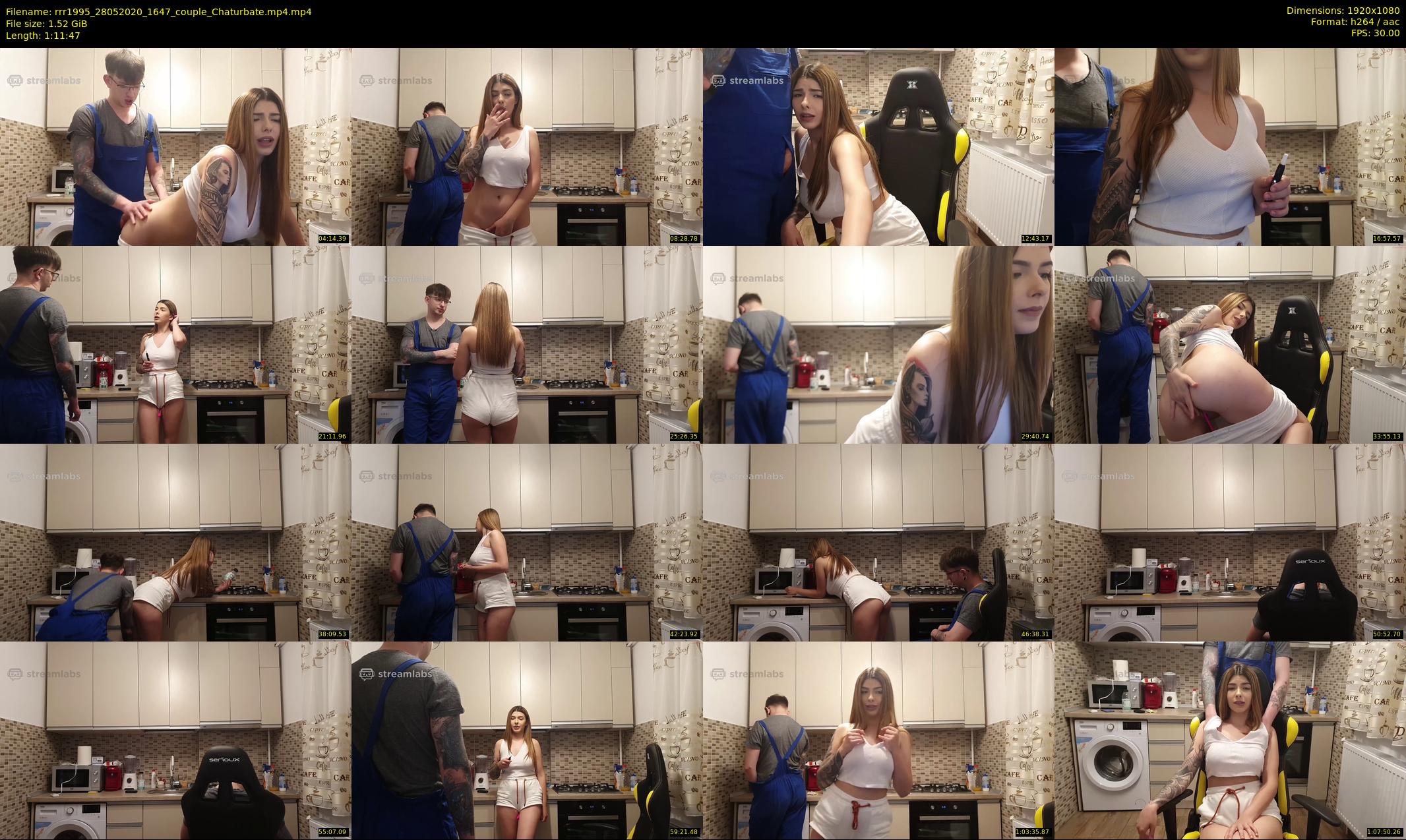rrr1995 — 72 minute Chaturbate couple cam show recording, 1080p, May 28, 2020
