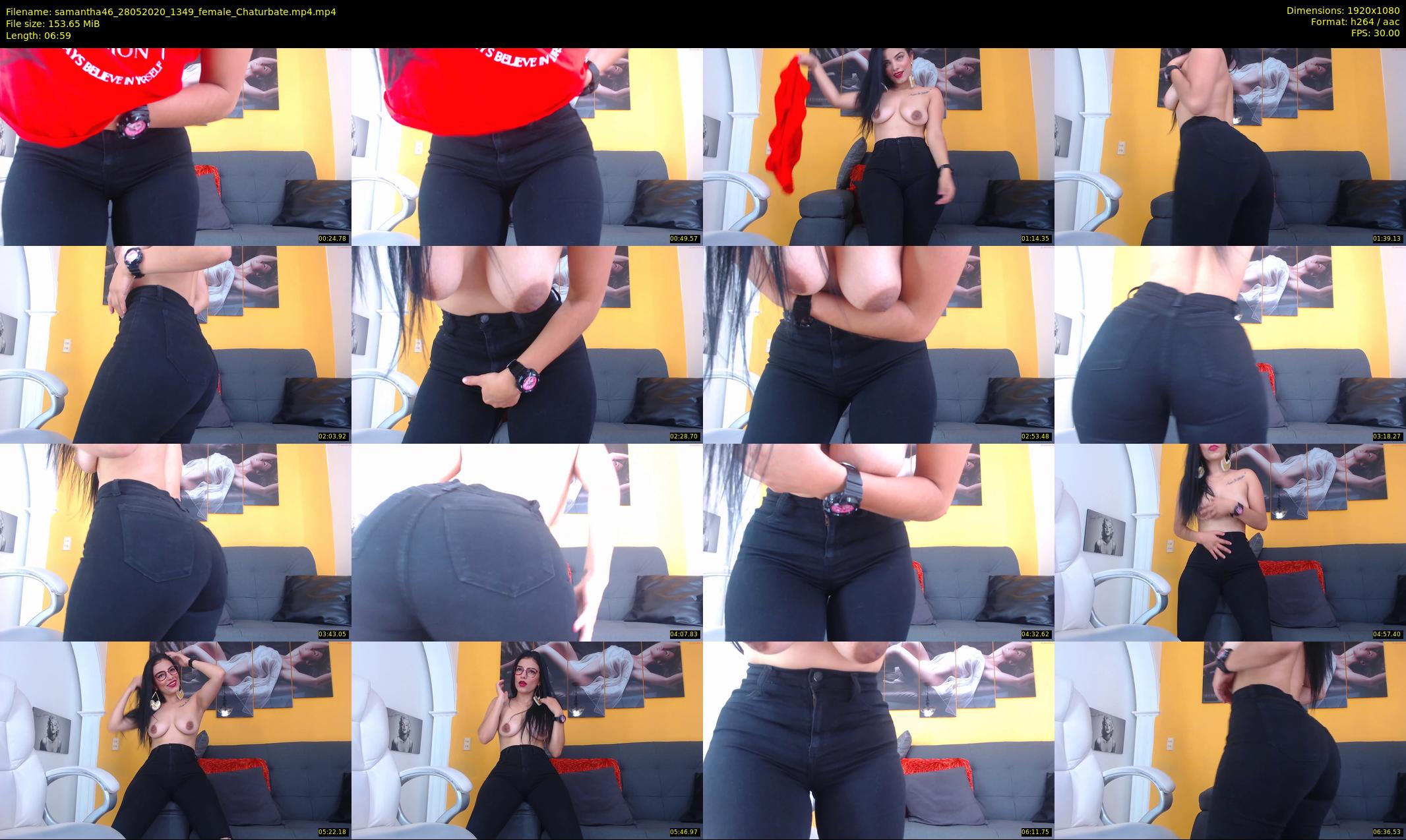 samantha46 — 7 minute Chaturbate female cam show recording, 1080p, May 28, 2020
