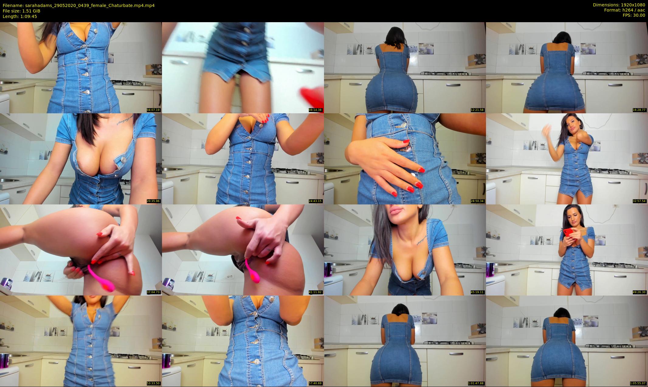 sarahadams — 70 minute Chaturbate female cam show recording, 1080p, May 29, 2020