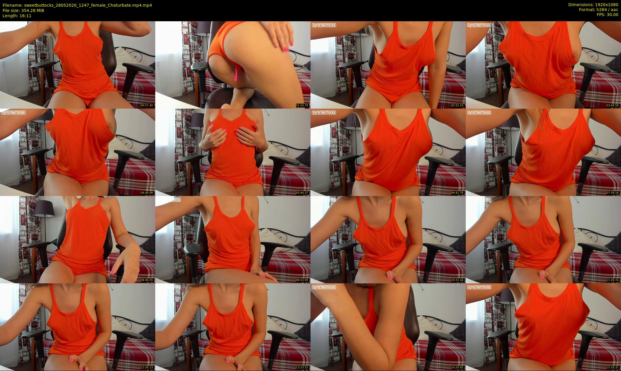 sweetbuttocks — 17 minute Chaturbate female cam show recording, 1080p, May 28, 2020