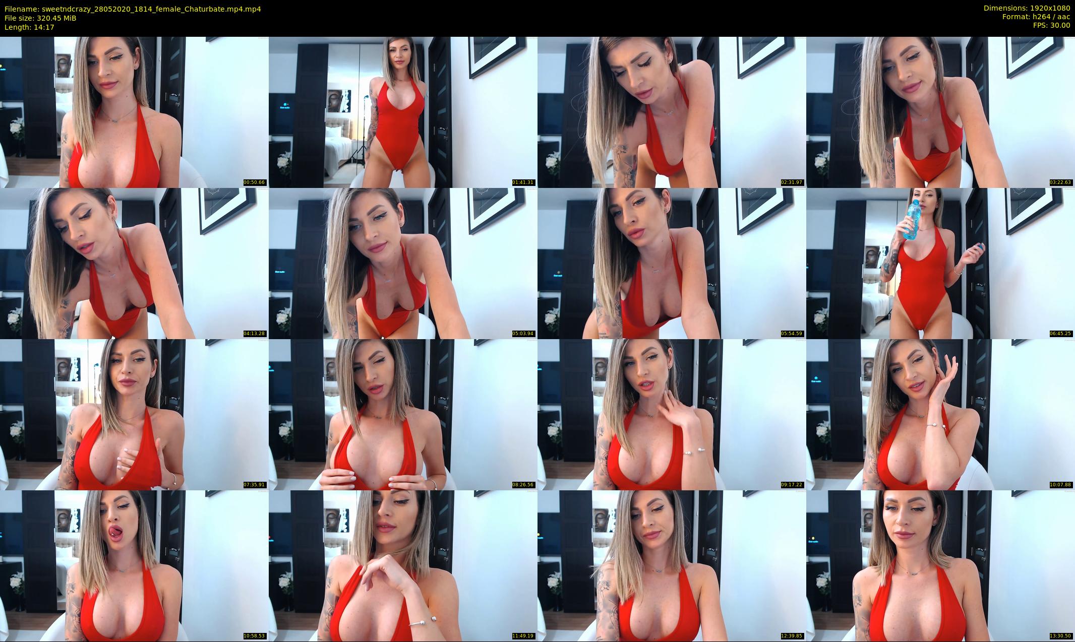 sweetndcrazy — 15 minute Chaturbate female cam show recording, 1080p, May 28, 2020