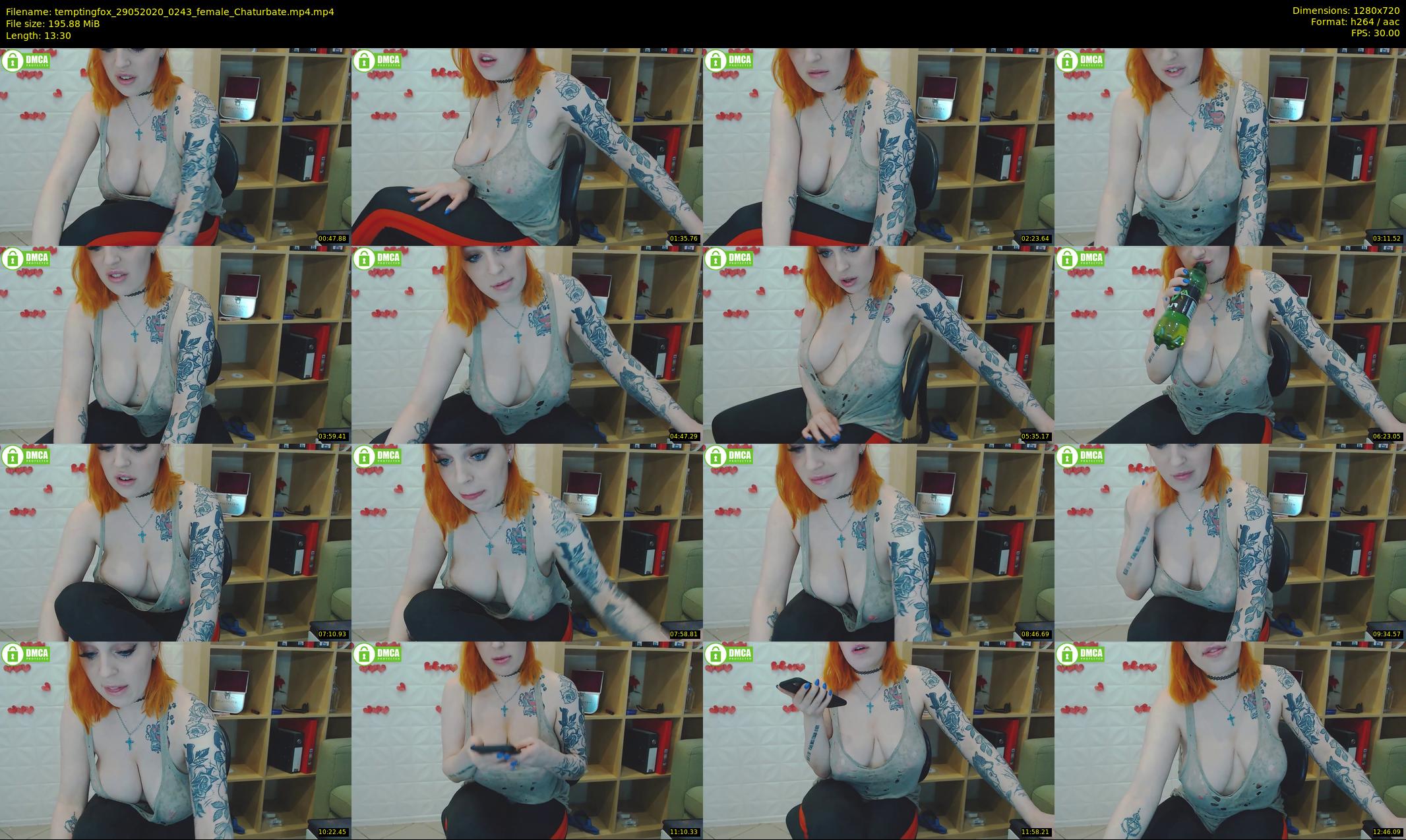 temptingfox — 14 minute Chaturbate female cam show recording, 720p, May 29, 2020