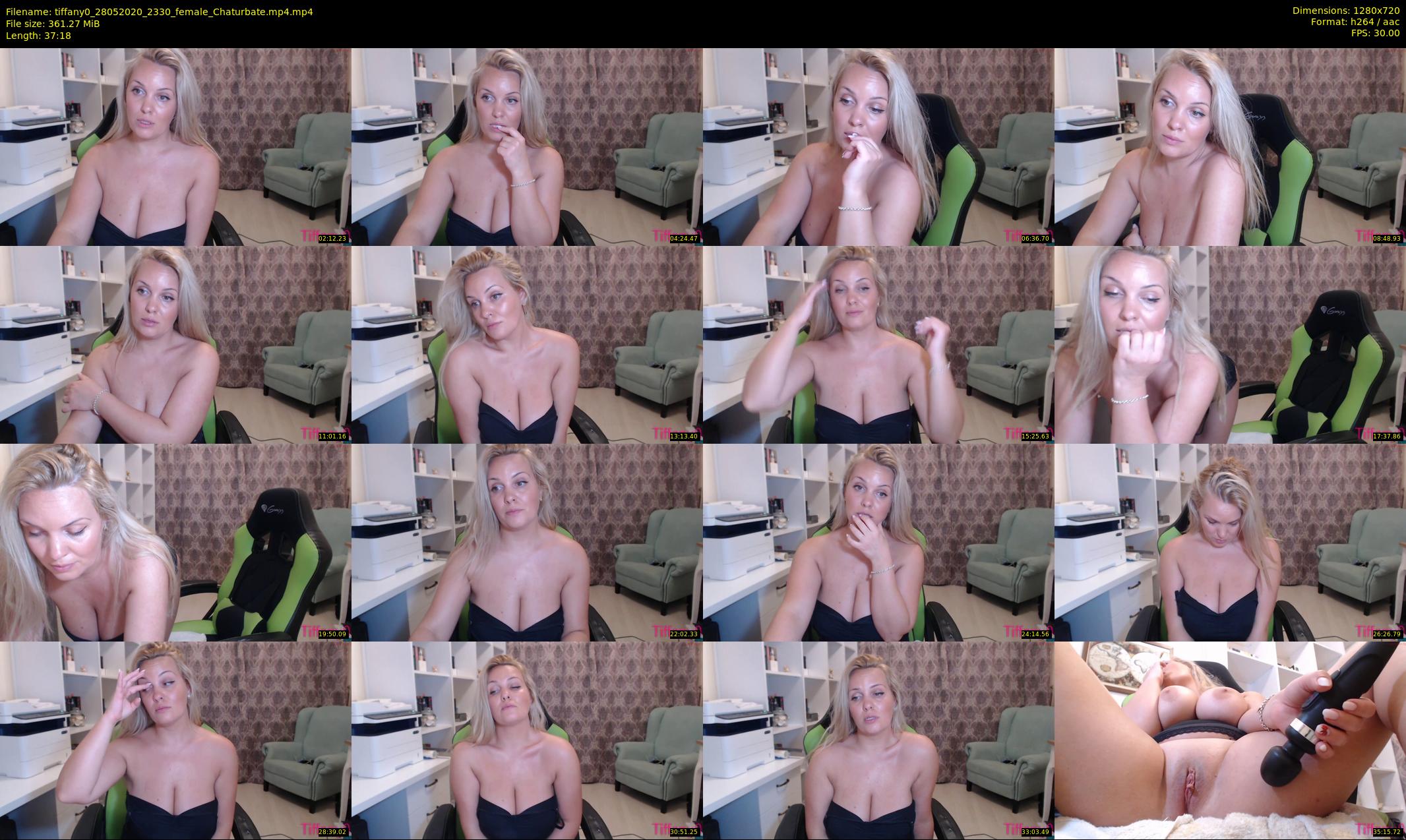 tiffany0 — 38 minute Chaturbate female cam show recording, 720p, May 28, 2020