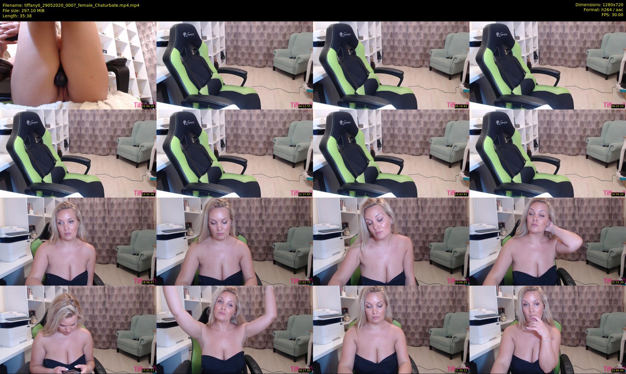 tiffany0 — 36 minute Chaturbate female cam show recording, 720p, May 29, 2020