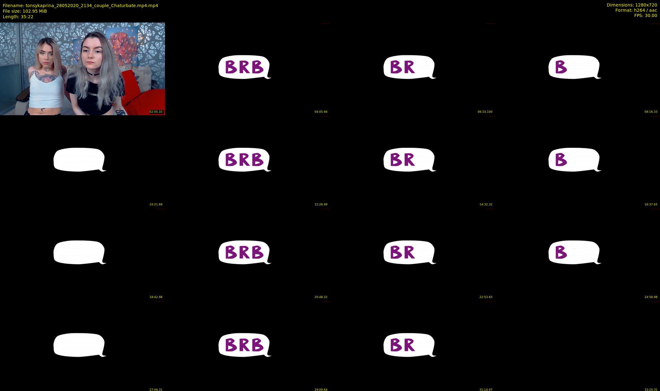 tonsykaprina — 36 minute Chaturbate couple cam show recording, 720p, May 28, 2020
