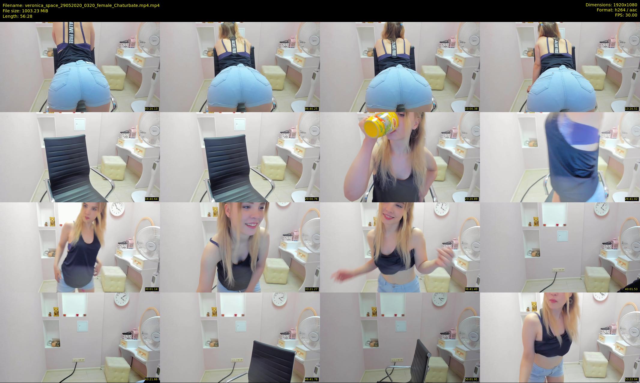 veronica_space — 57 minute Chaturbate female cam show recording, 1080p, May 29, 2020