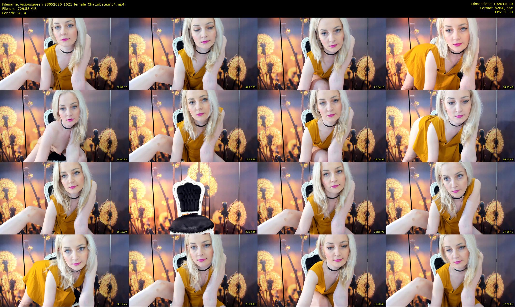 viciousqueen — 35 minute Chaturbate female cam show recording, 1080p, May 28, 2020