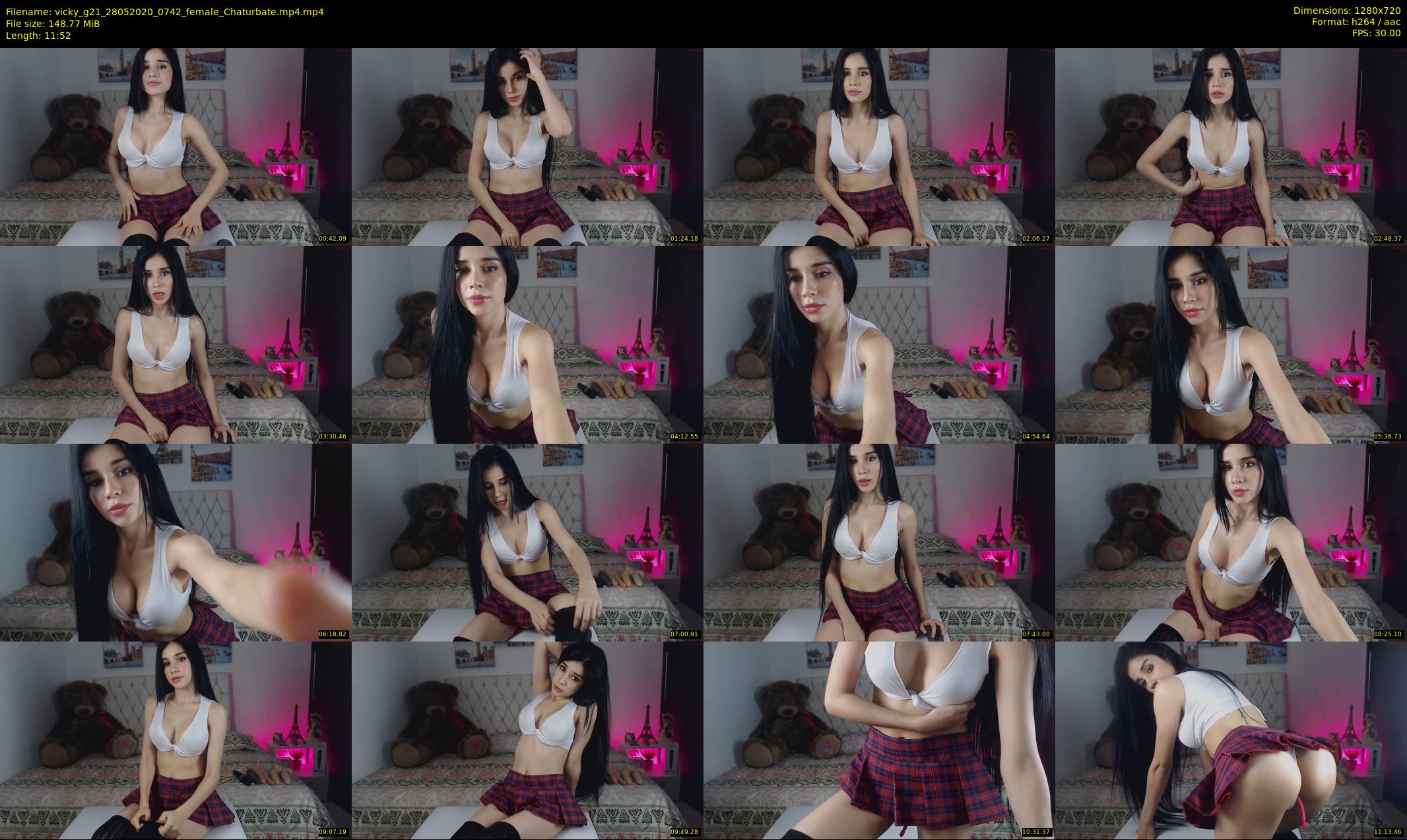 vicky_g21 — 12 minute Chaturbate female cam show recording, 720p, May 28, 2020