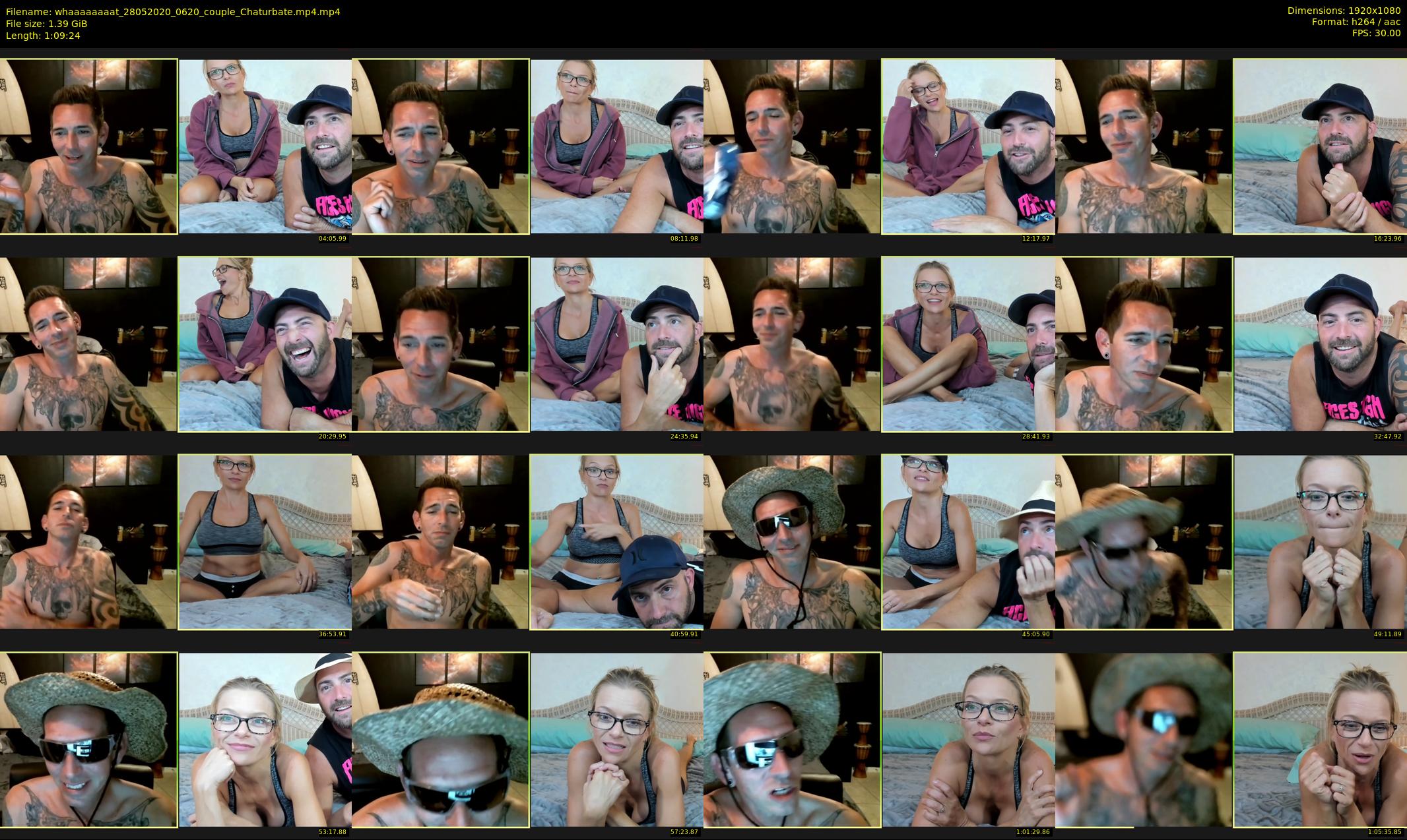 whaaaaaaaat — 70 minute Chaturbate couple cam show recording, 1080p, May 28, 2020