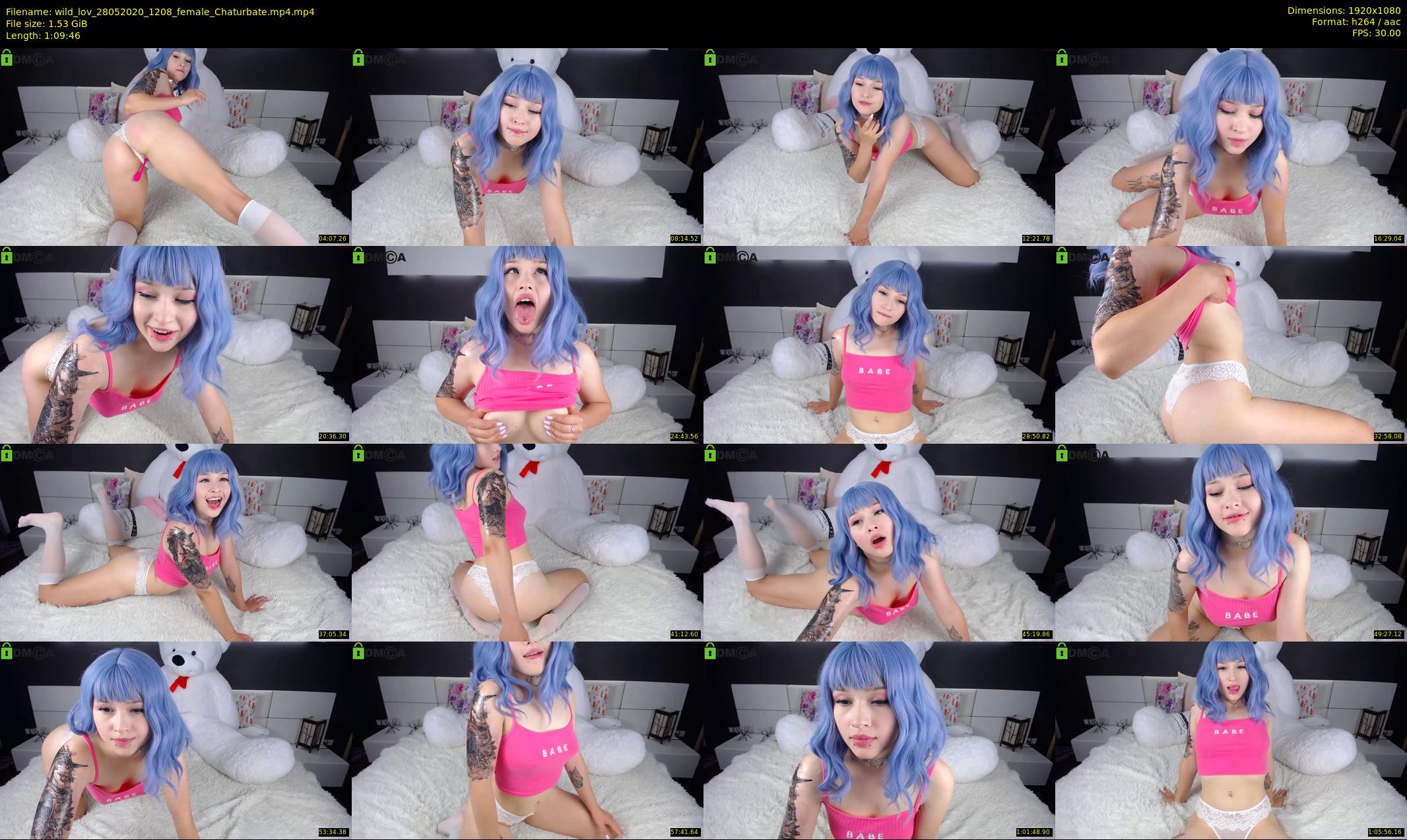 wild_lov — 70 minute Chaturbate female cam show recording, 1080p, May 28, 2020
