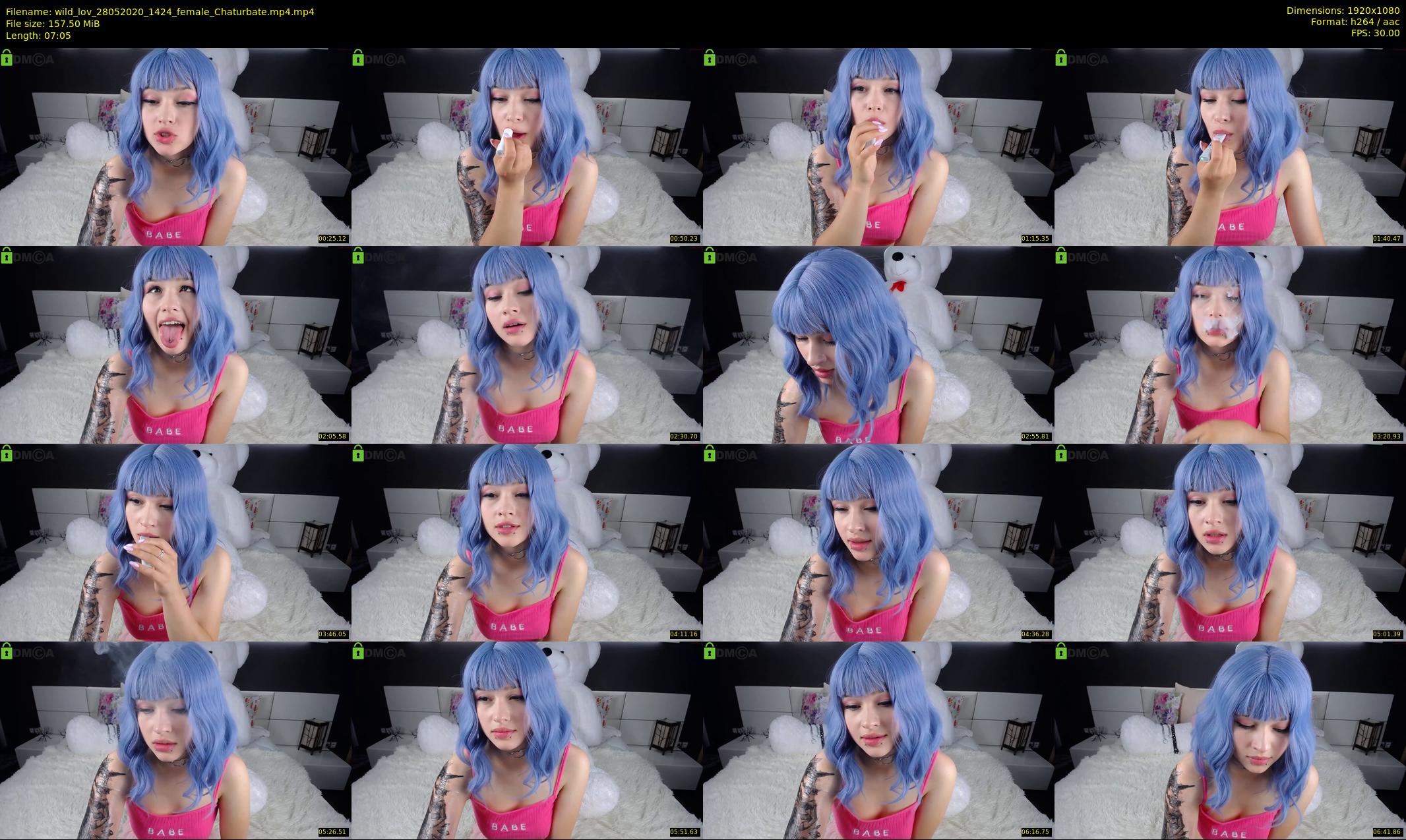 wild_lov — 8 minute Chaturbate female cam show recording, 1080p, May 28, 2020