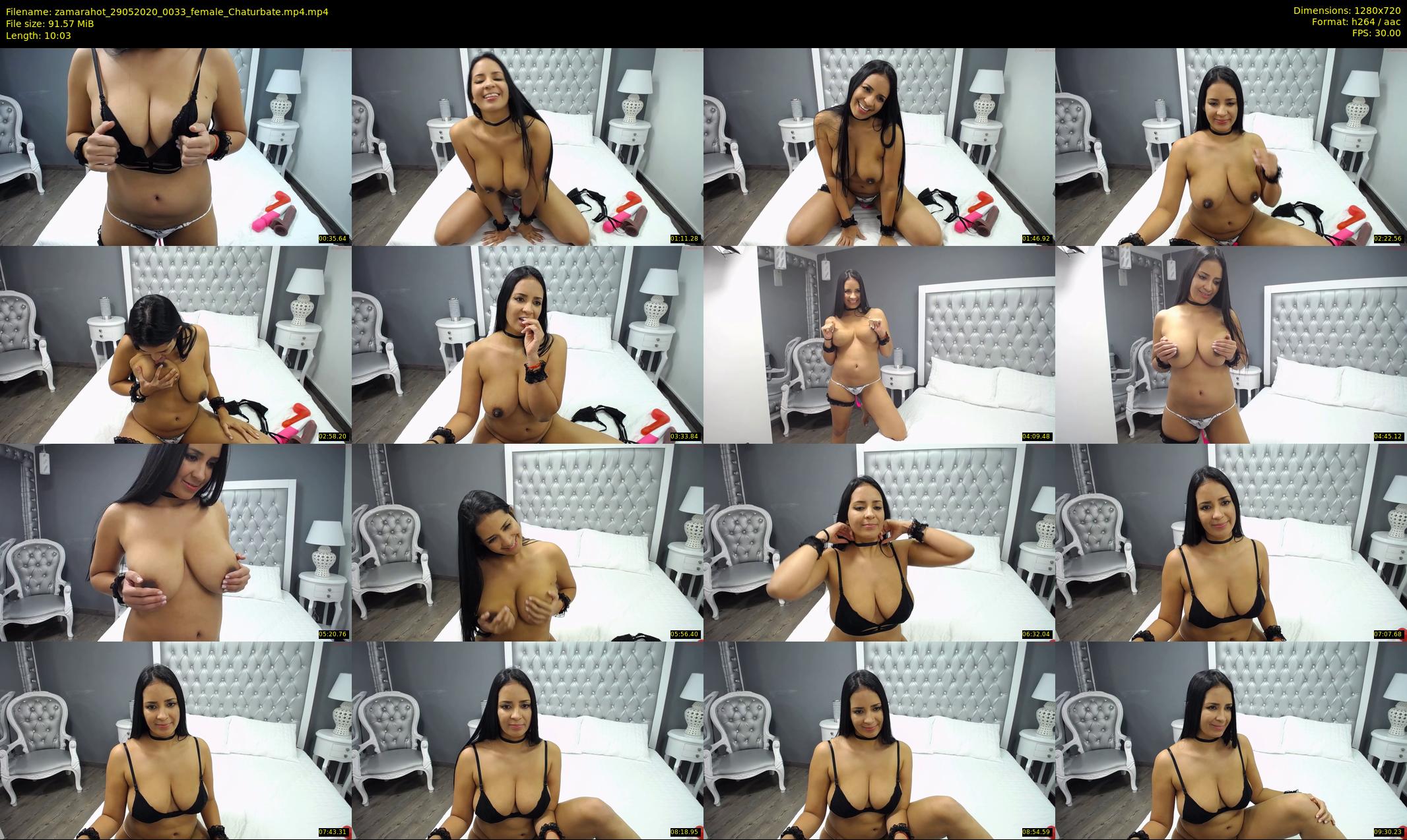 zamarahot — 11 minute Chaturbate female cam show recording, 720p, May 29, 2020