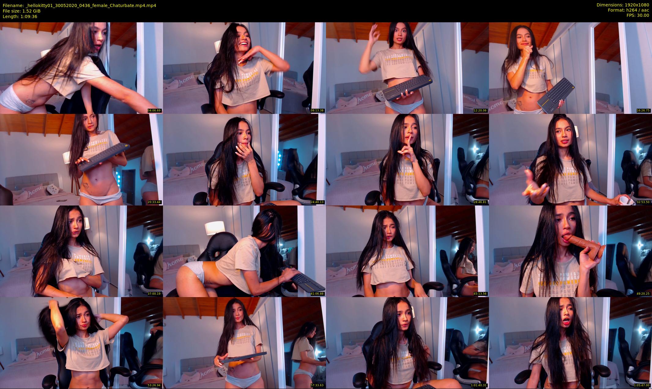 _hellokitty01 — 70 minute Chaturbate female cam show recording, 1080p, May 30, 2020