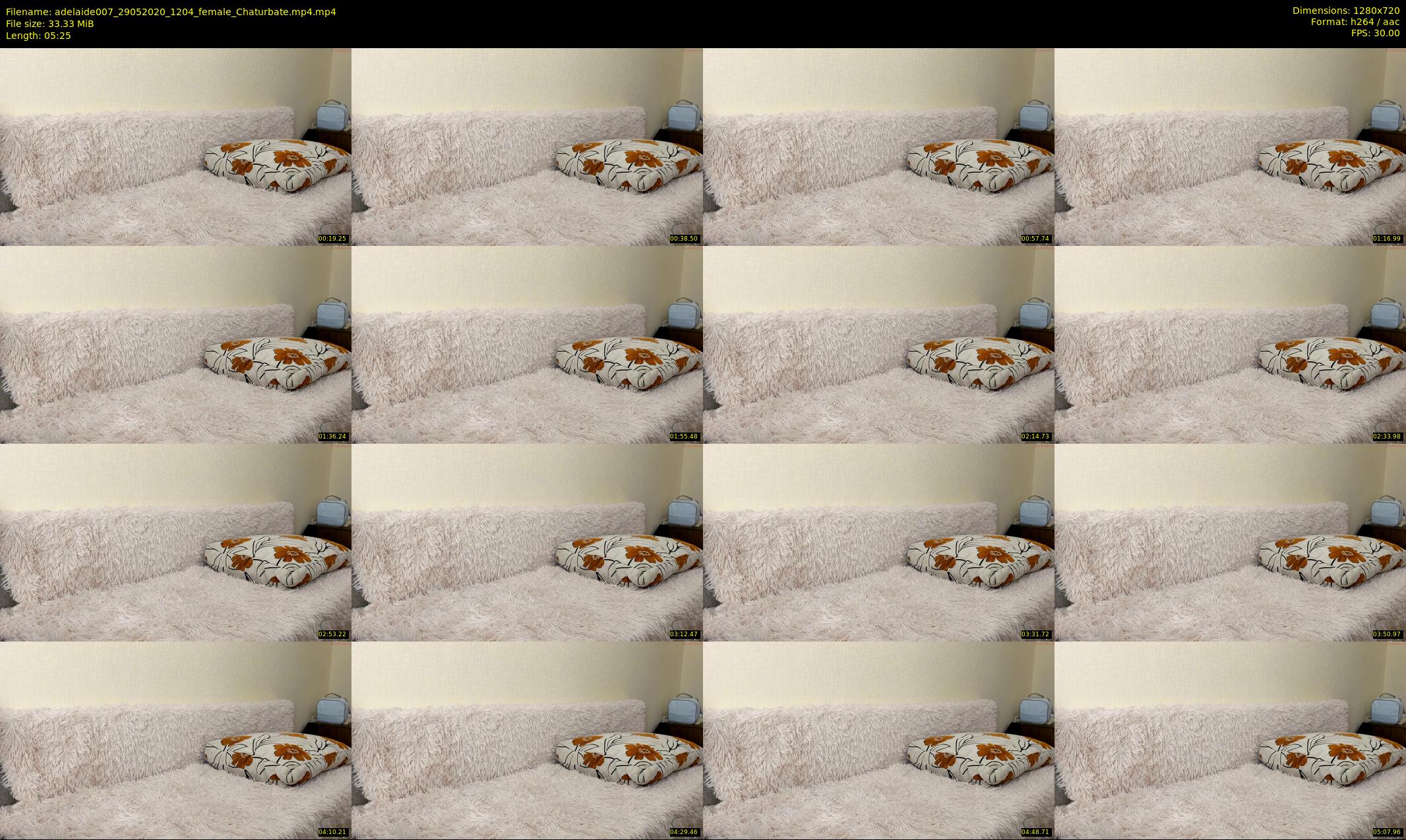 adelaide007 — 6 minute Chaturbate female cam show recording, 720p, May 29, 2020