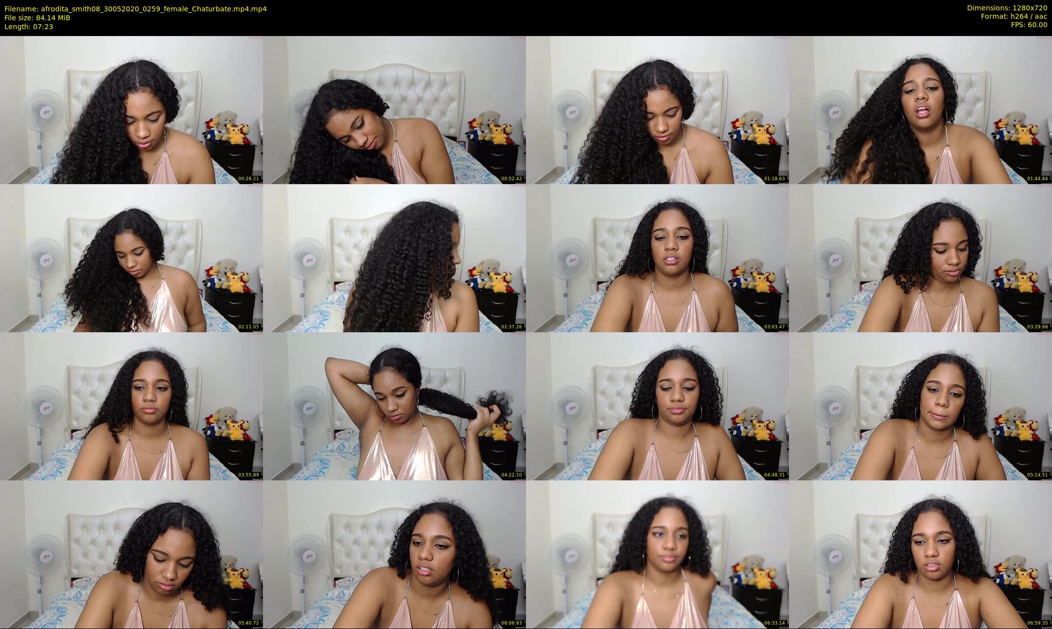 afrodita_smith08 — 8 minute Chaturbate female cam show recording, 720p, May 30, 2020