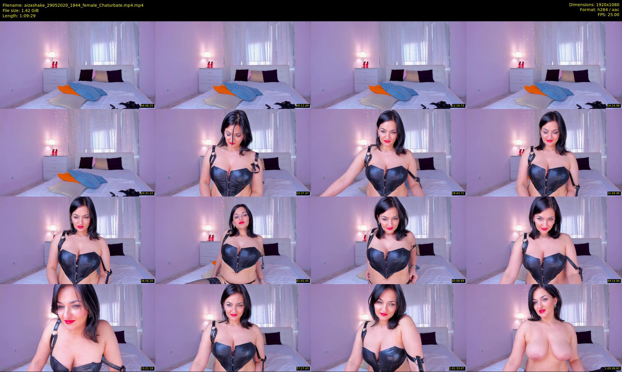 aizashake — 70 minute Chaturbate female cam show recording, 1080p, May 29, 2020