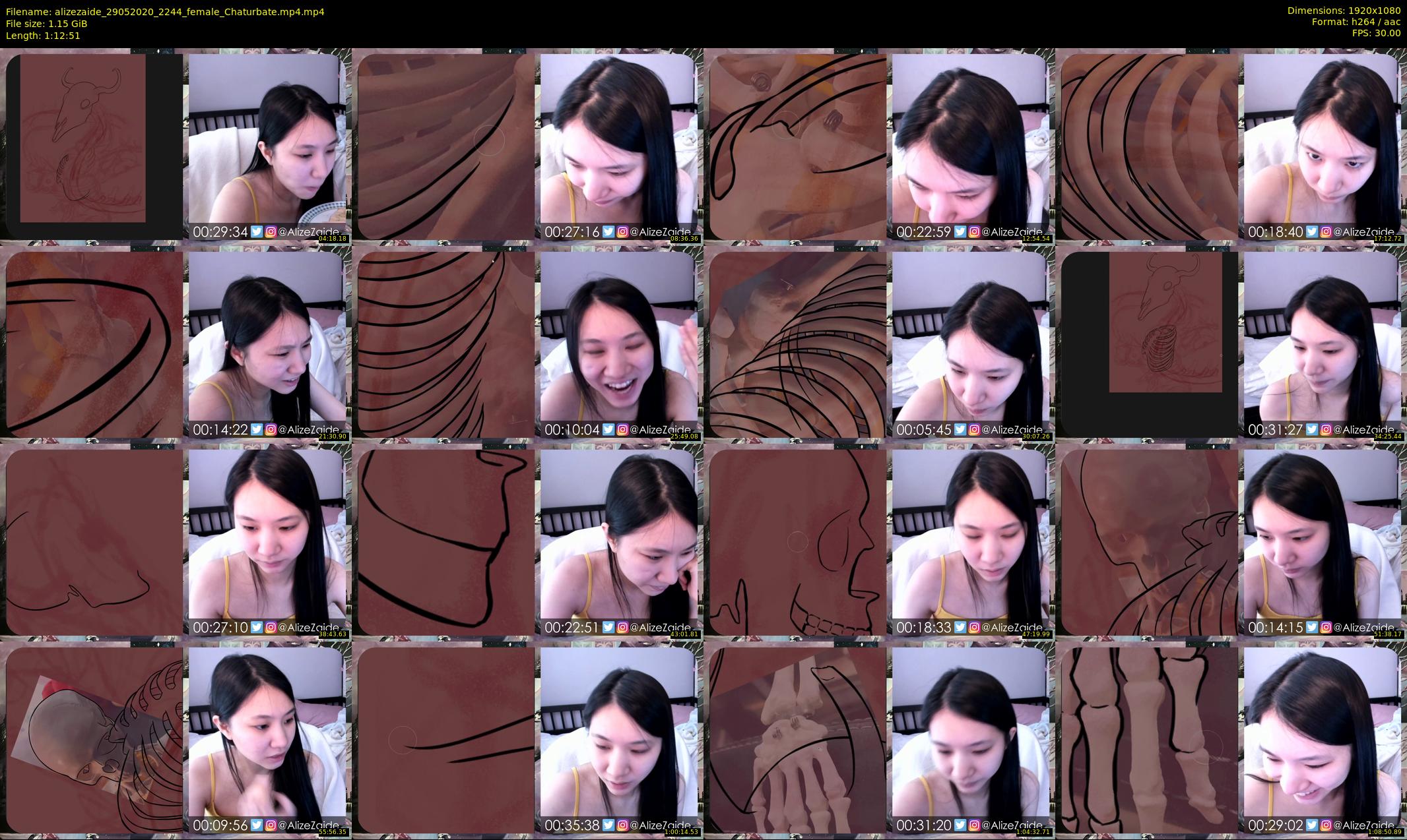 alizezaide — 73 minute Chaturbate female cam show recording, 1080p, May 29, 2020