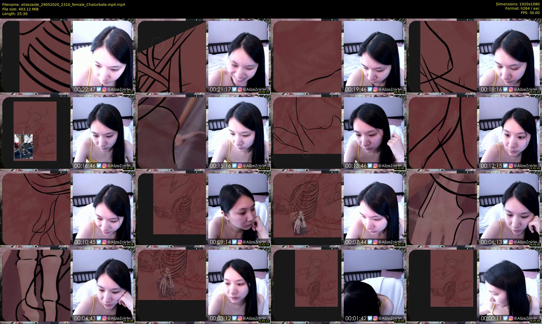alizezaide — 26 minute Chaturbate female cam show recording, 1080p, May 29, 2020