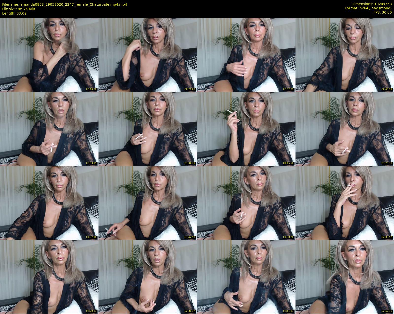 amanda0803 — 4 minute Chaturbate female cam show recording, 720p, May 29, 2020