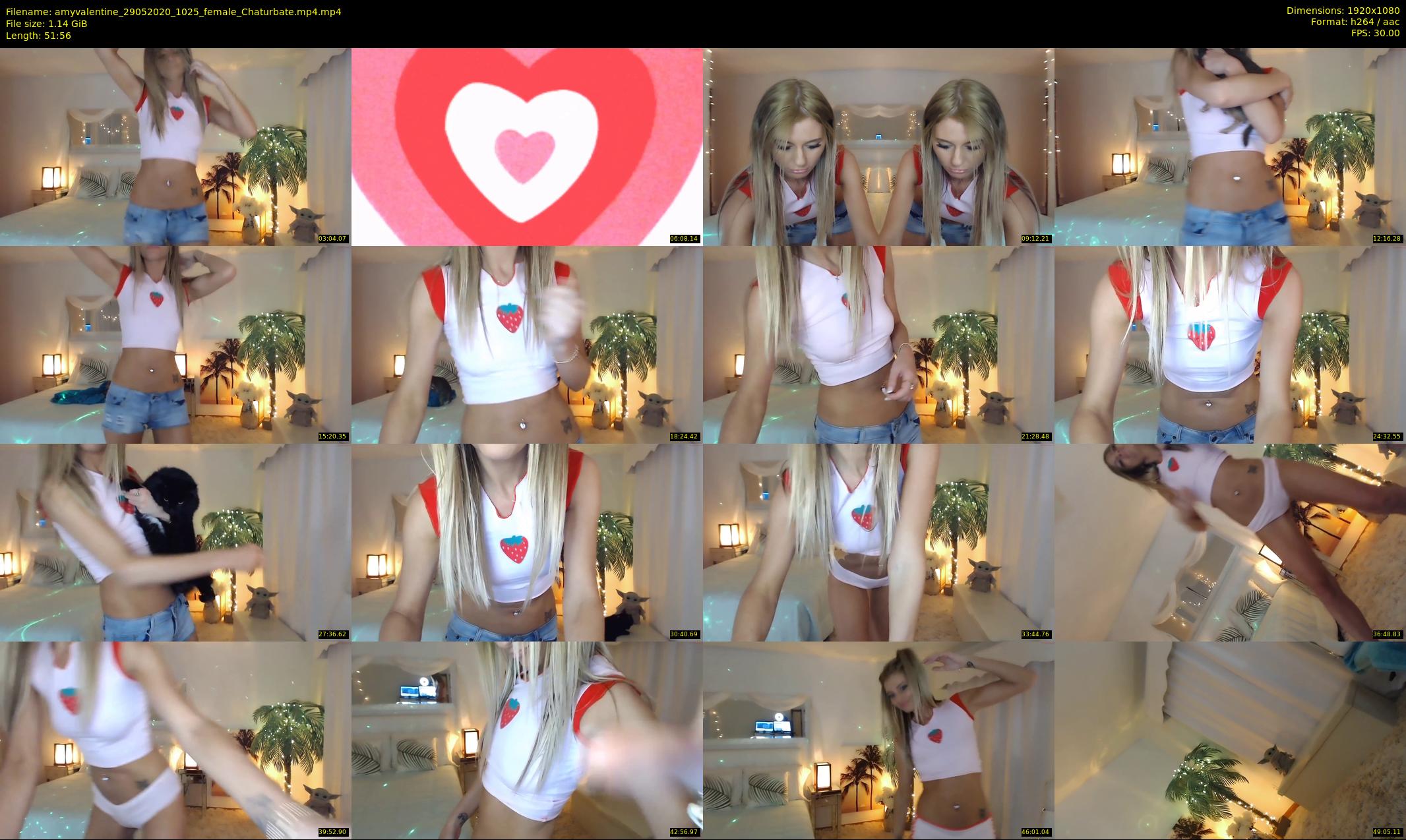amyvalentine — 52 minute Chaturbate female cam show recording, 1080p, May 29, 2020