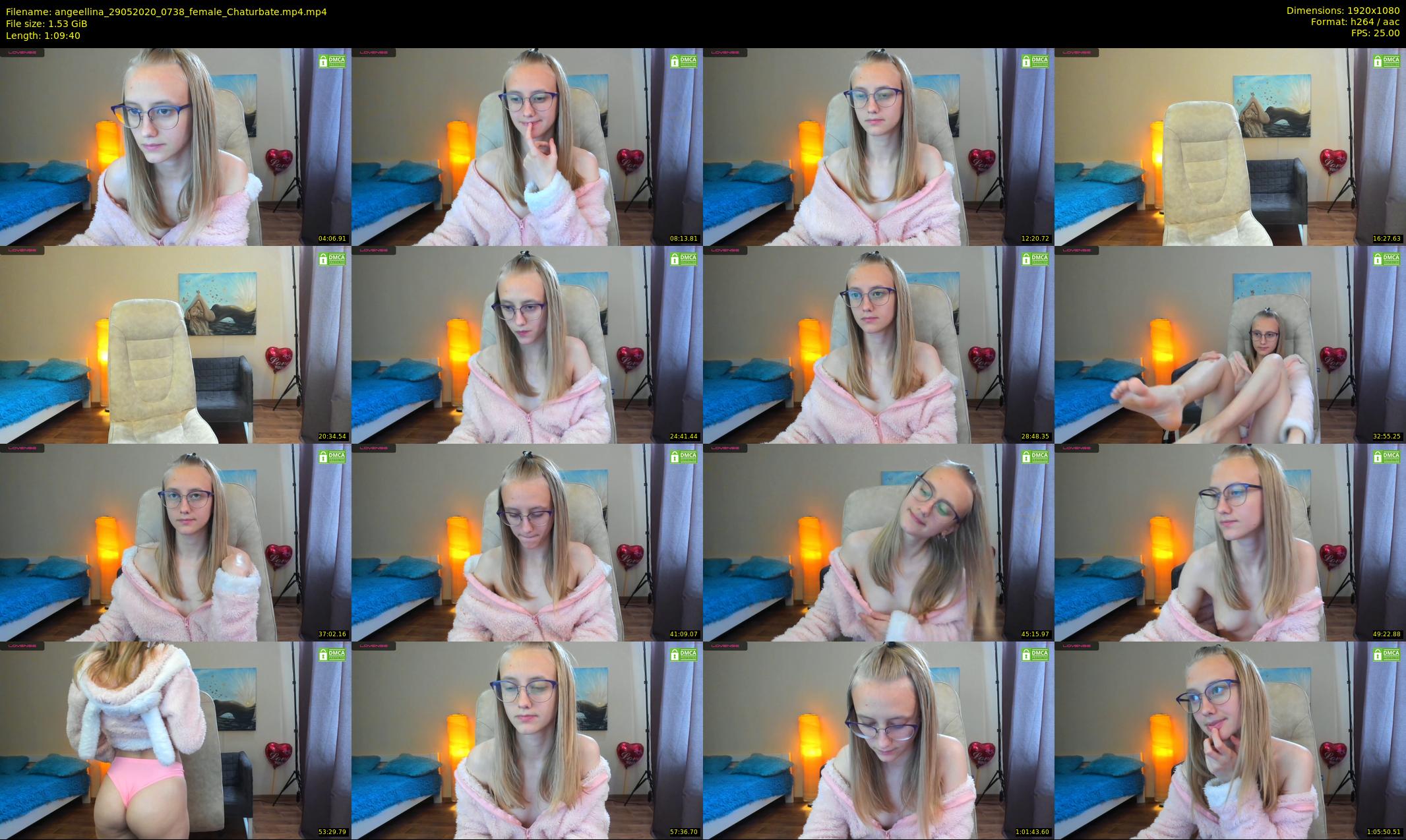 angeellina — 70 minute Chaturbate female cam show recording, 1080p, May 29, 2020