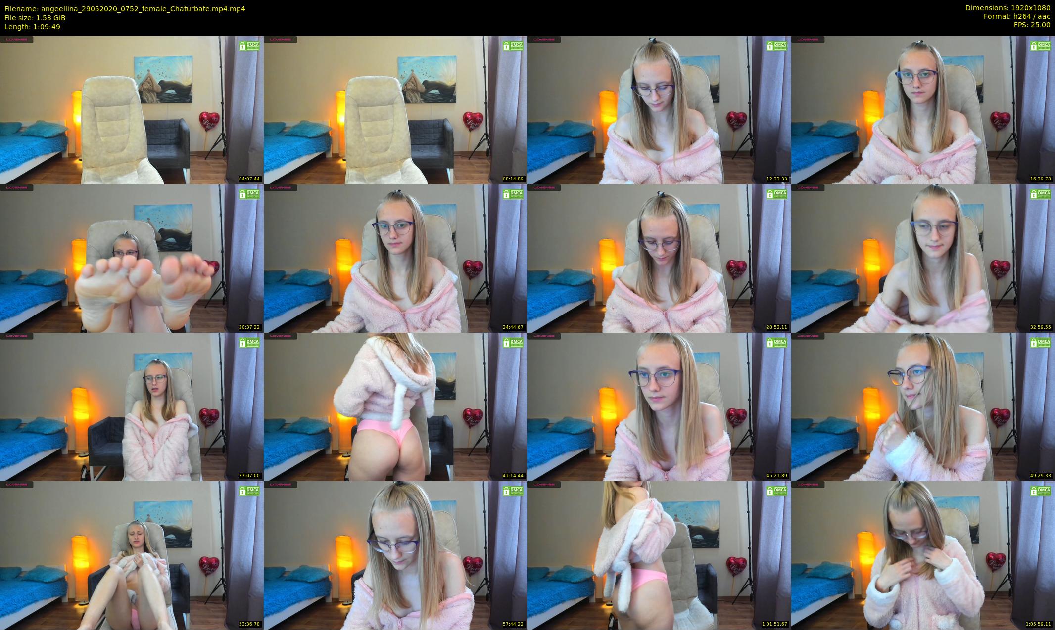 angeellina — 70 minute Chaturbate female cam show recording, 1080p, May 29, 2020