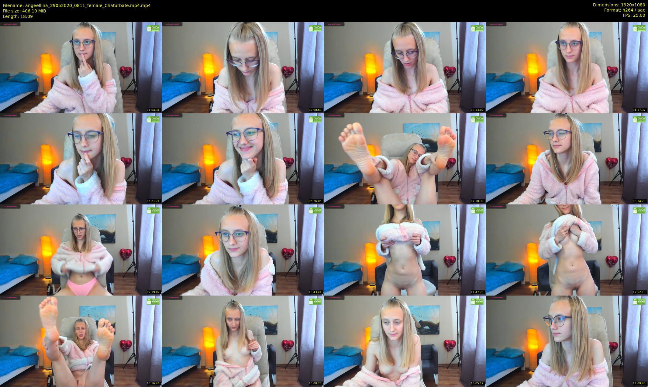angeellina — 19 minute Chaturbate female cam show recording, 1080p, May 29, 2020