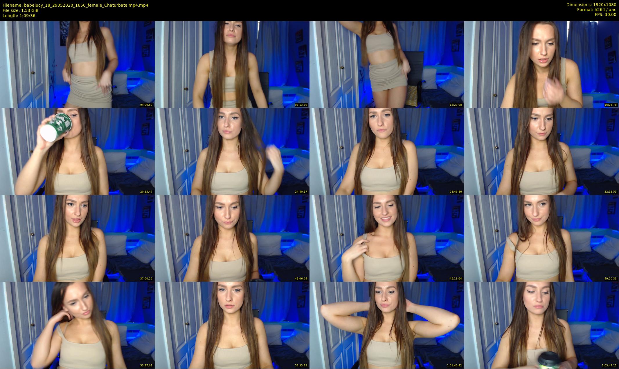 babelucy_18 — 70 minute Chaturbate female cam show recording, 1080p, May 29, 2020