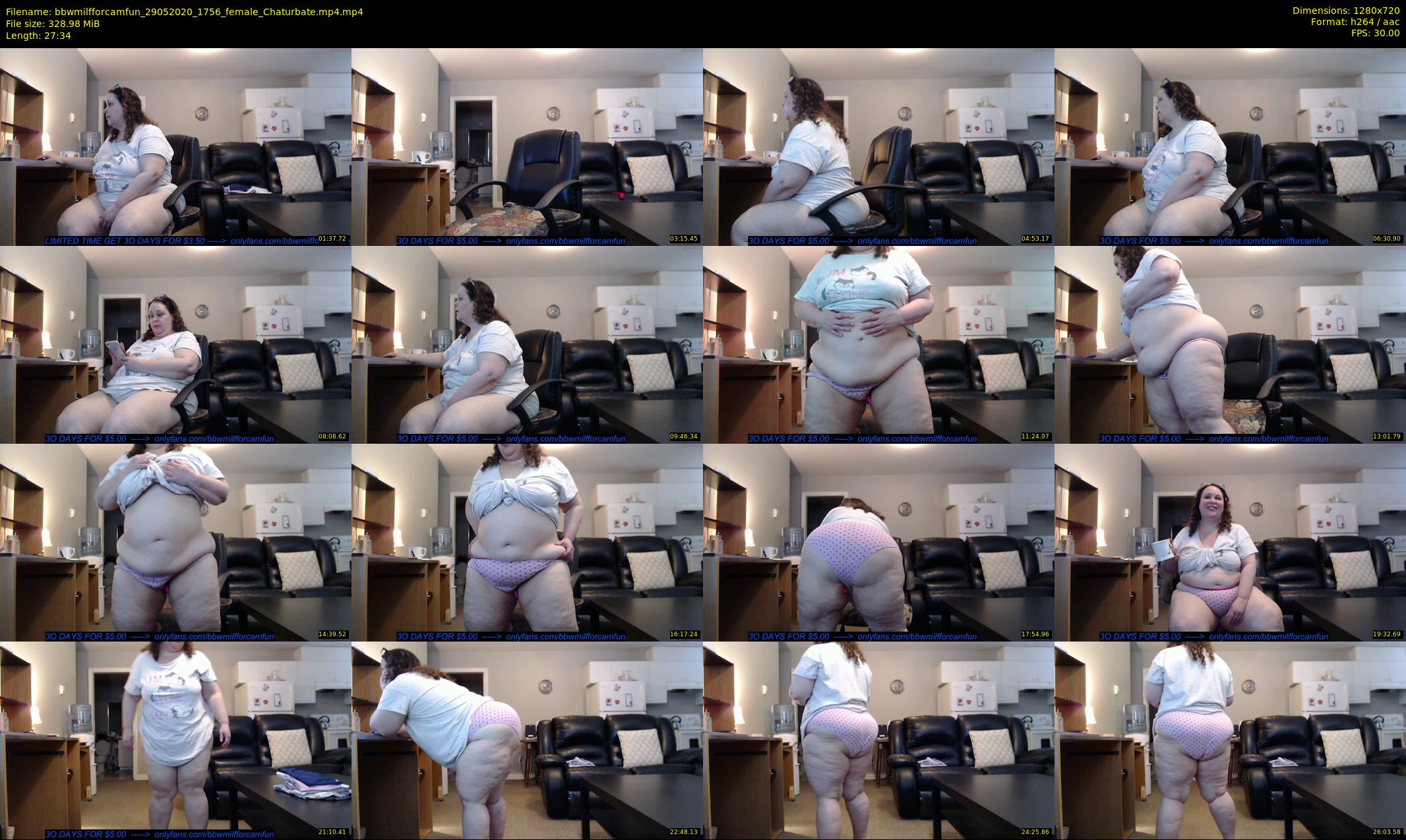 bbwmilfforcamfun — 28 minute Chaturbate female cam show recording, 720p, May 29, 2020