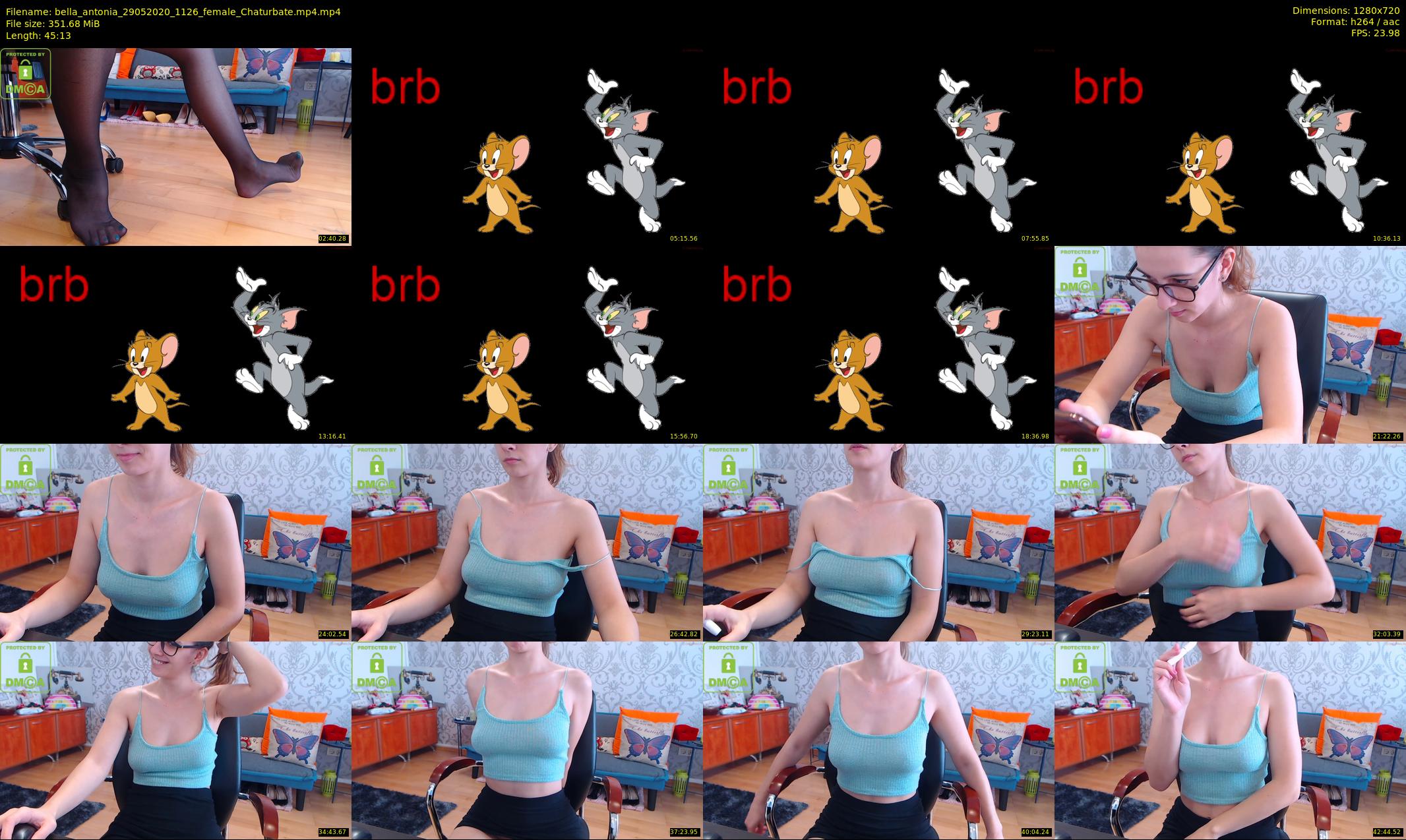 bella_antonia — 46 minute Chaturbate female cam show recording, 720p, May 29, 2020
