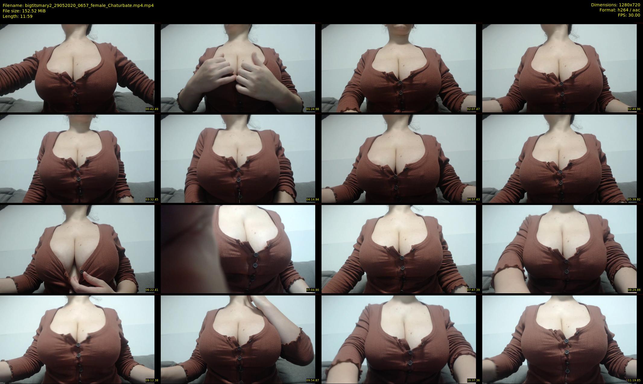 bigtitsmary2 — 12 minute Chaturbate female cam show recording, 720p, May 29, 2020