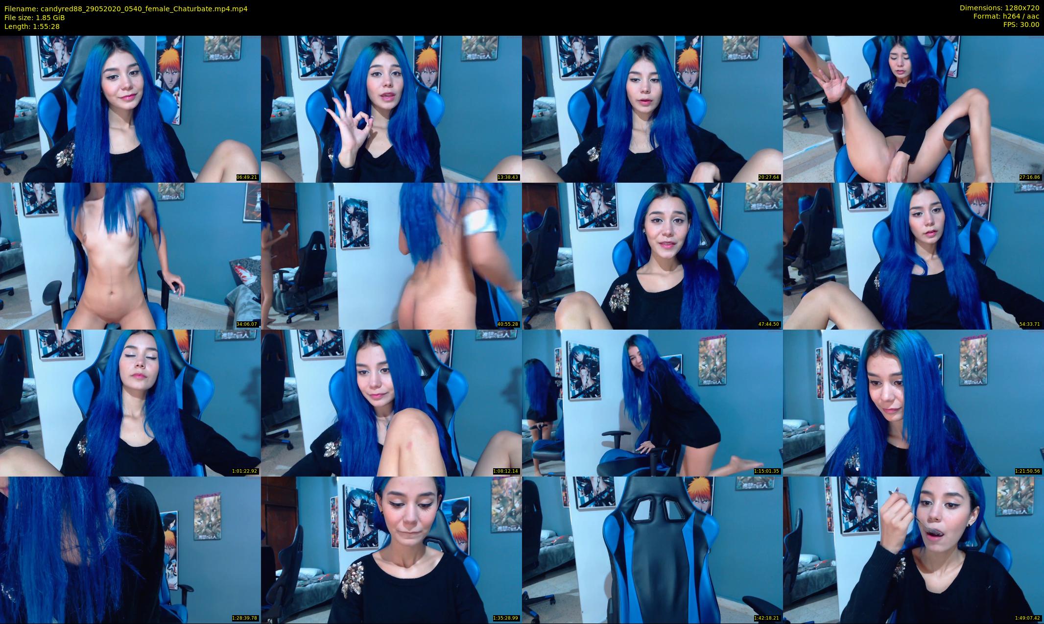 candyred88 — 116 minute Chaturbate female cam show recording, 720p, May 29, 2020