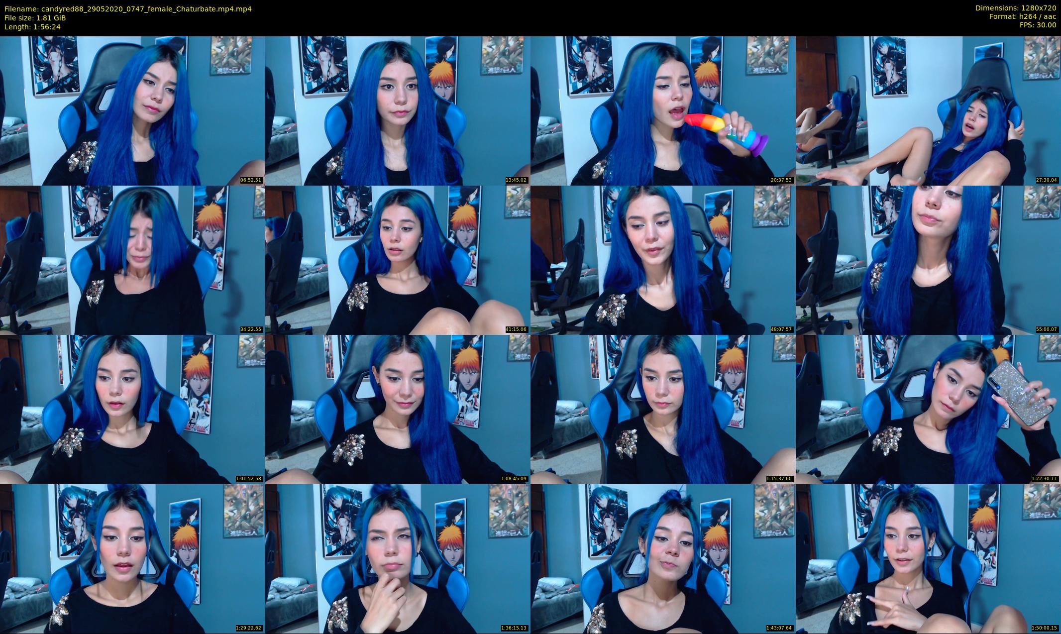 candyred88 — 117 minute Chaturbate female cam show recording, 720p, May 29, 2020
