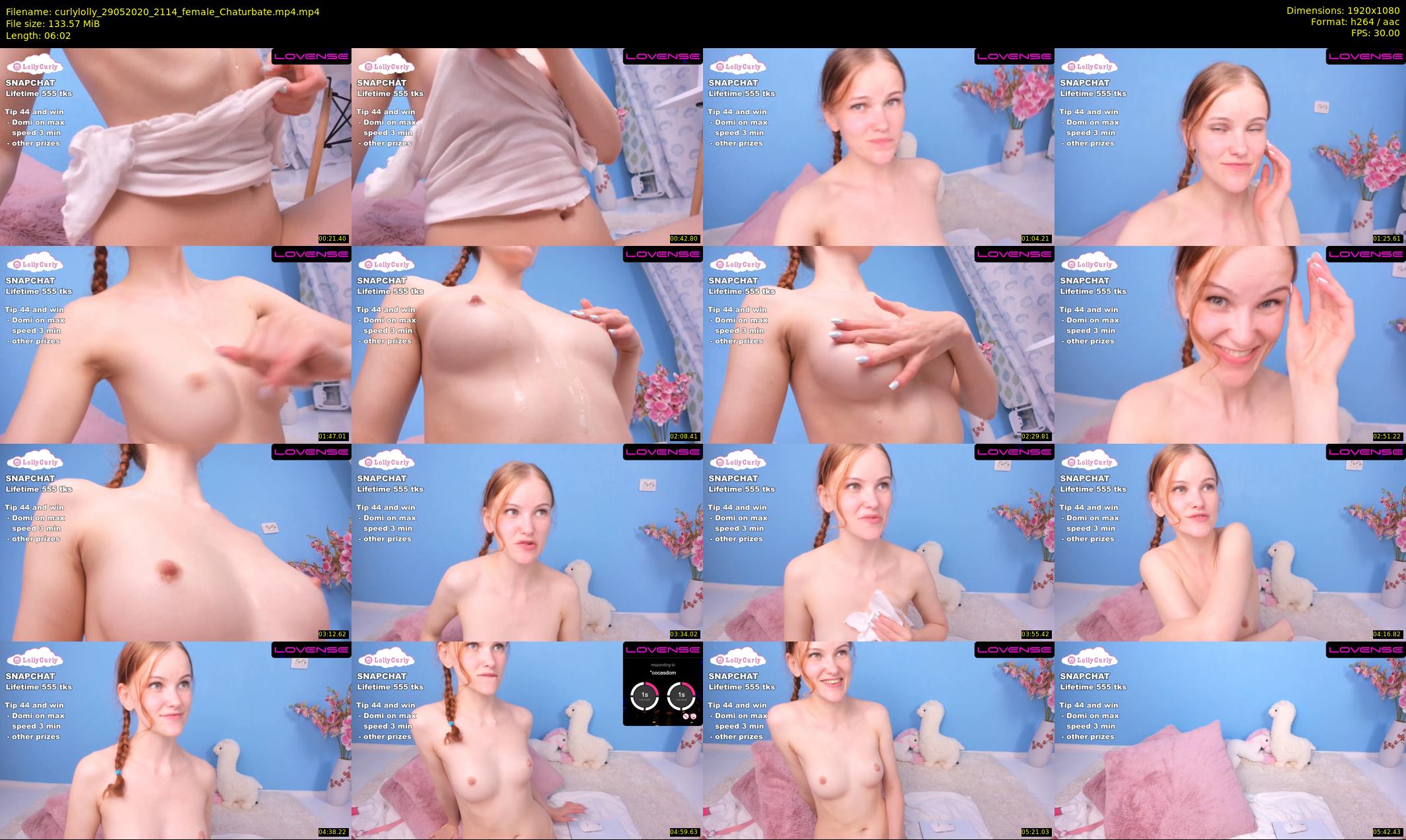 curlylolly — 7 minute Chaturbate female cam show recording, 1080p, May 29, 2020