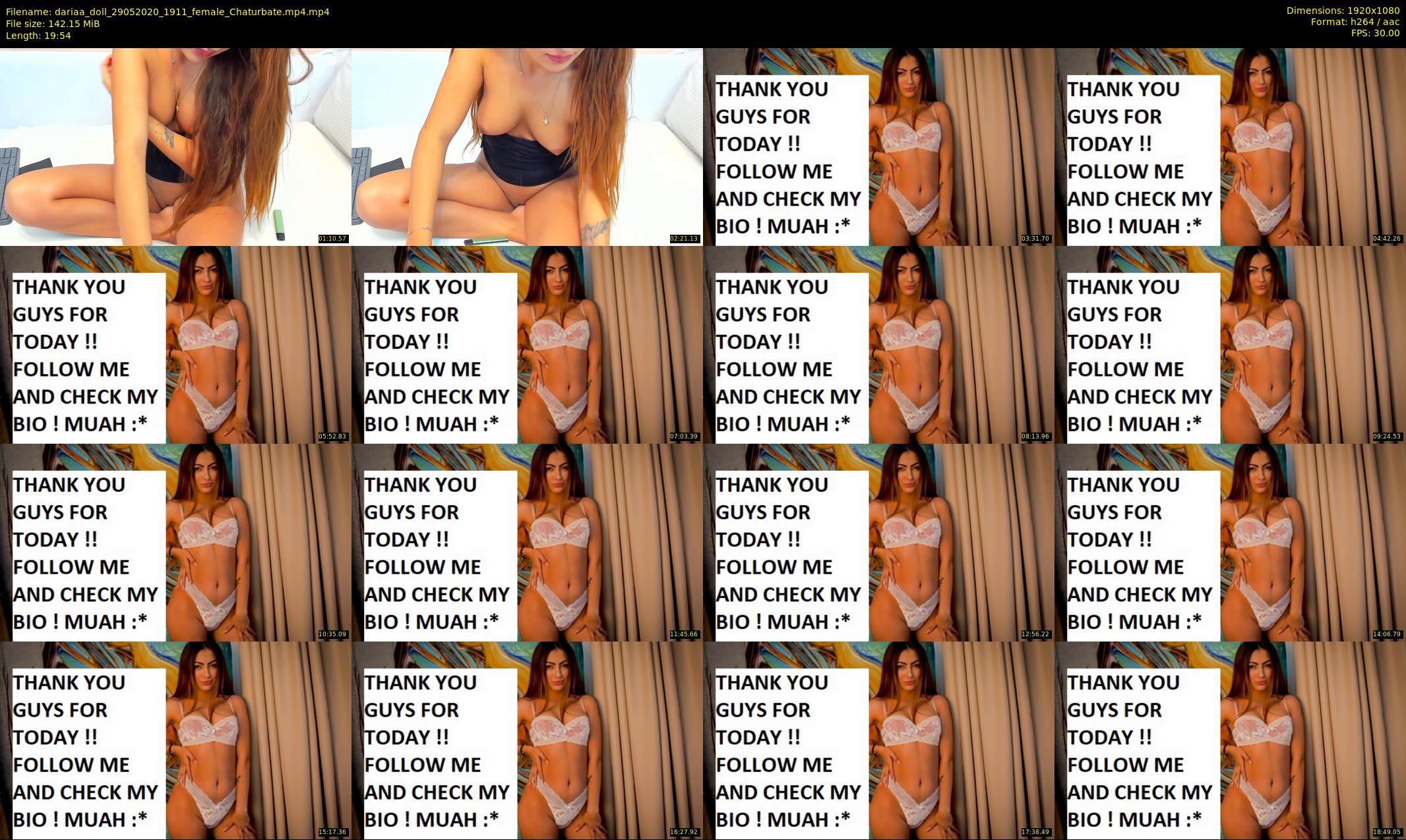 dariaa_doll — 20 minute Chaturbate female cam show recording, 1080p, May 29, 2020